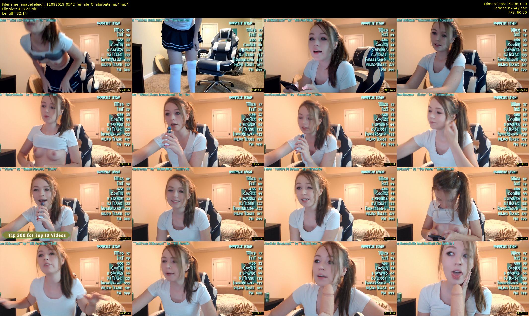 anabelleleigh — 33 minute Chaturbate female cam show recording, 1080p, Sep 11, 2019