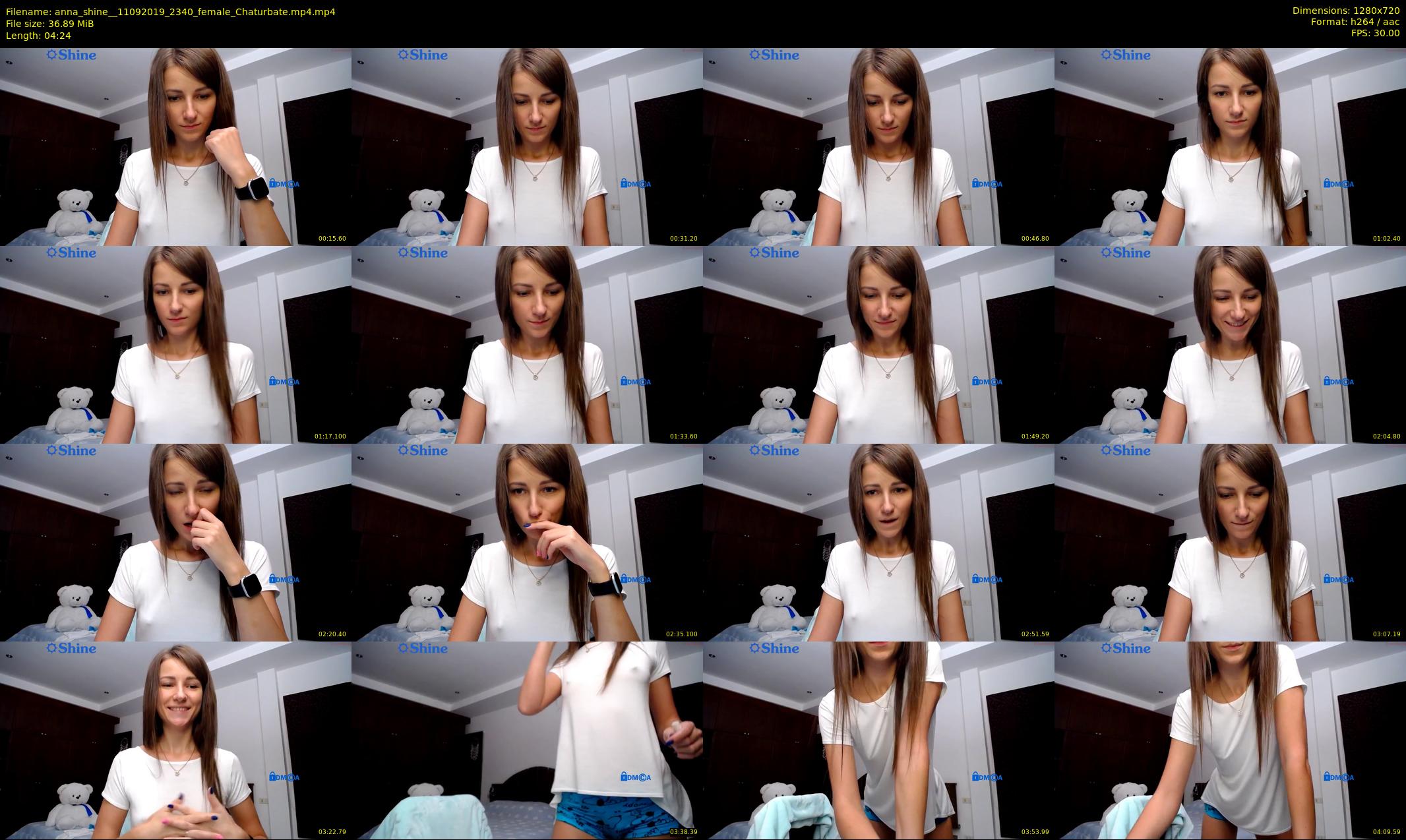 anna_shine_ — 5 minute Chaturbate female cam show recording, 720p, Sep 11, 2019