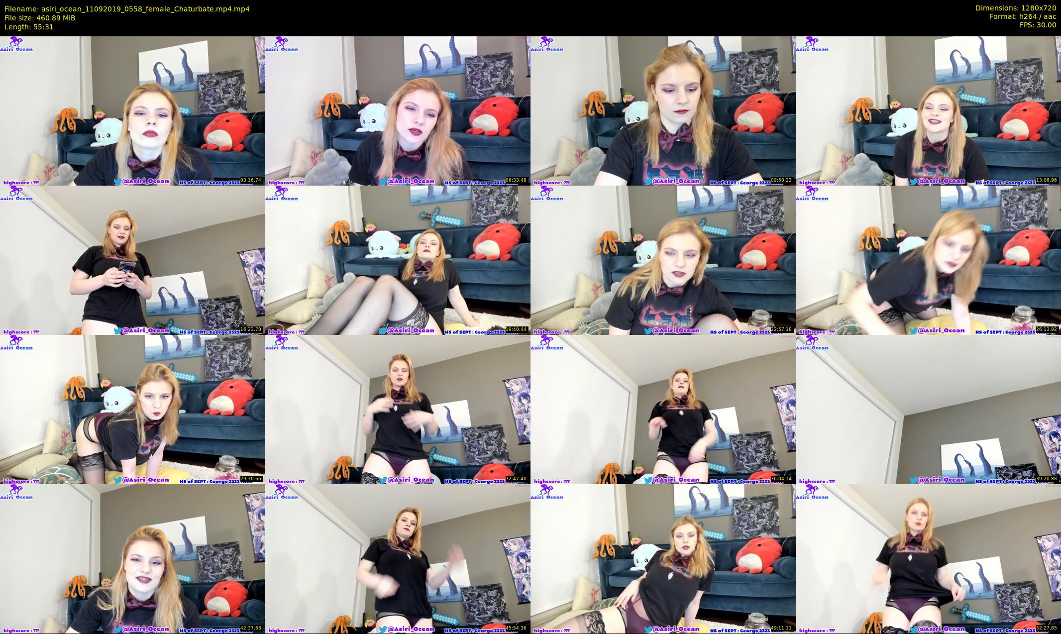 asiri_ocean — 56 minute Chaturbate female cam show recording, 720p, Sep 11, 2019
