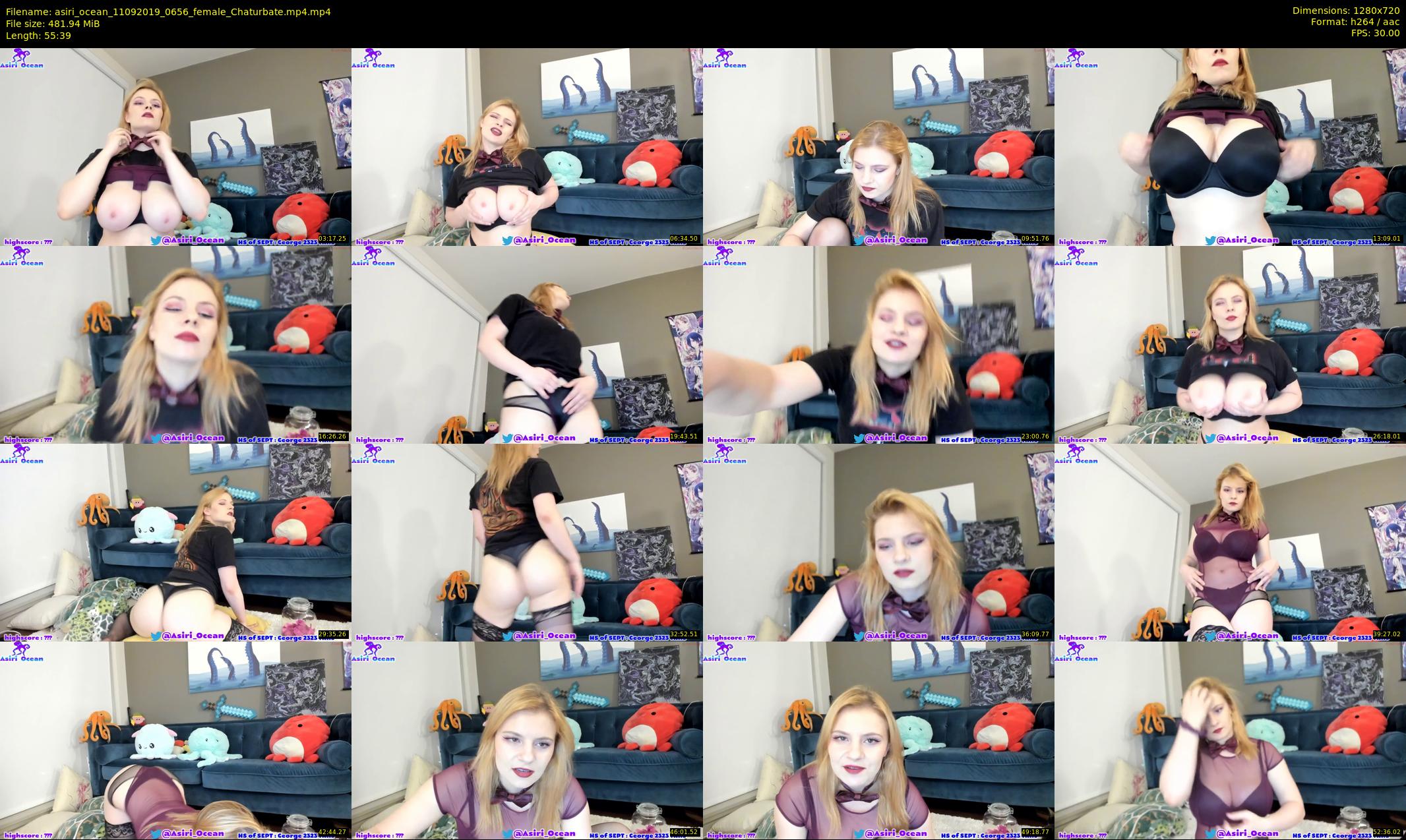 asiri_ocean — 56 minute Chaturbate female cam show recording, 720p, Sep 11, 2019