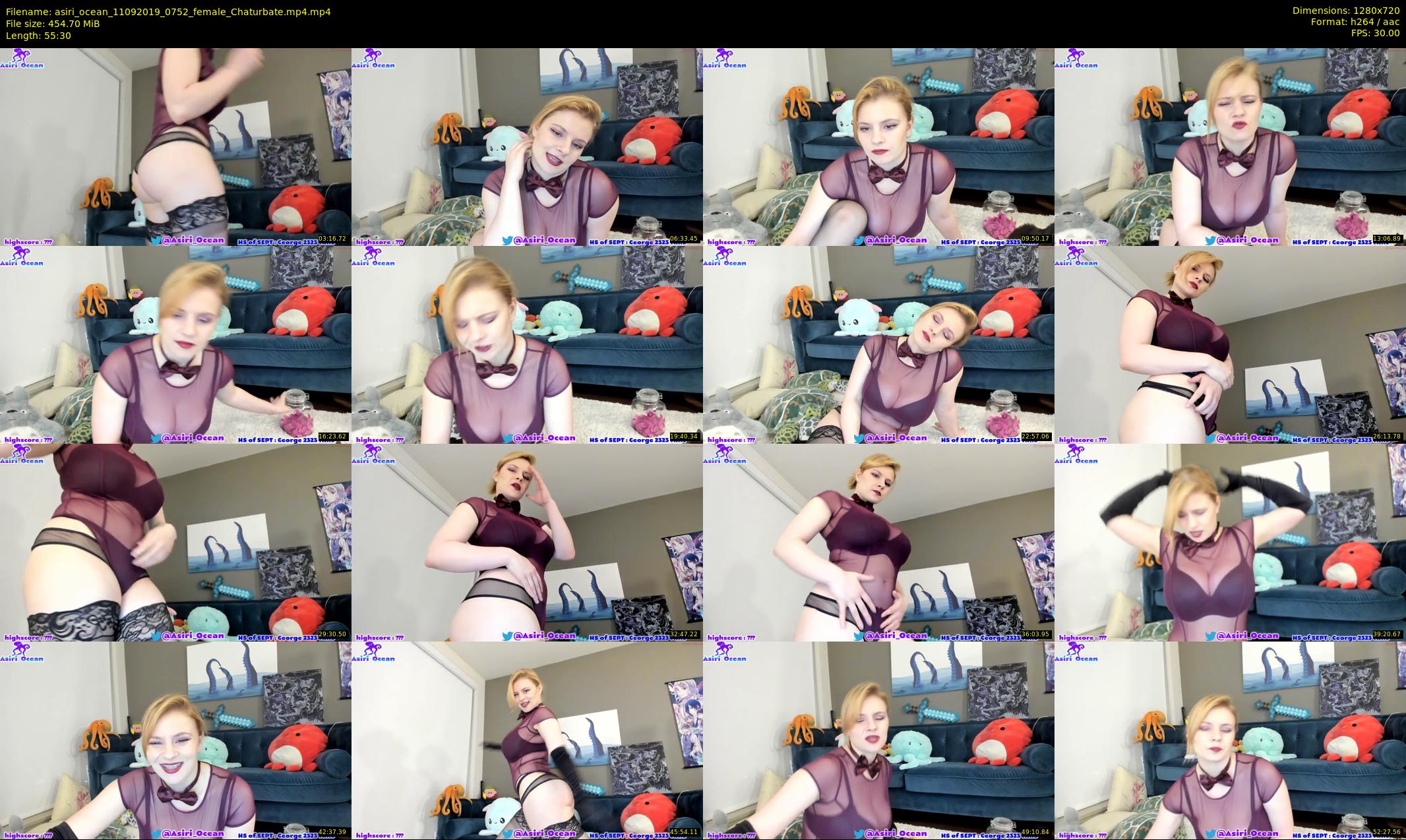 asiri_ocean — 56 minute Chaturbate female cam show recording, 720p, Sep 11, 2019