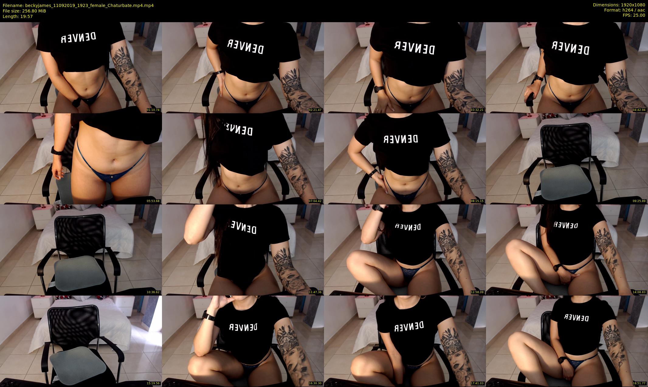 beckyjames — 20 minute Chaturbate female cam show recording, 1080p, Sep 11, 2019