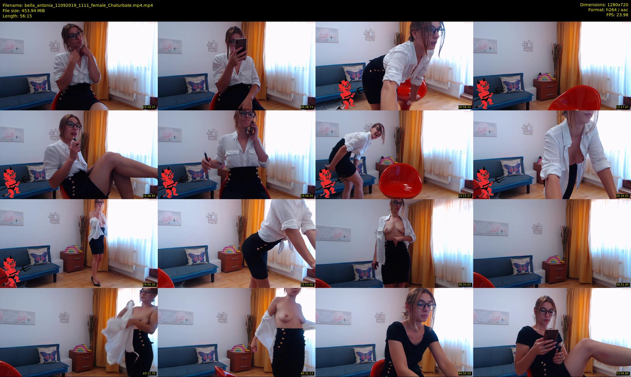 bella_antonia — 57 minute Chaturbate female cam show recording, 720p, Sep 11, 2019