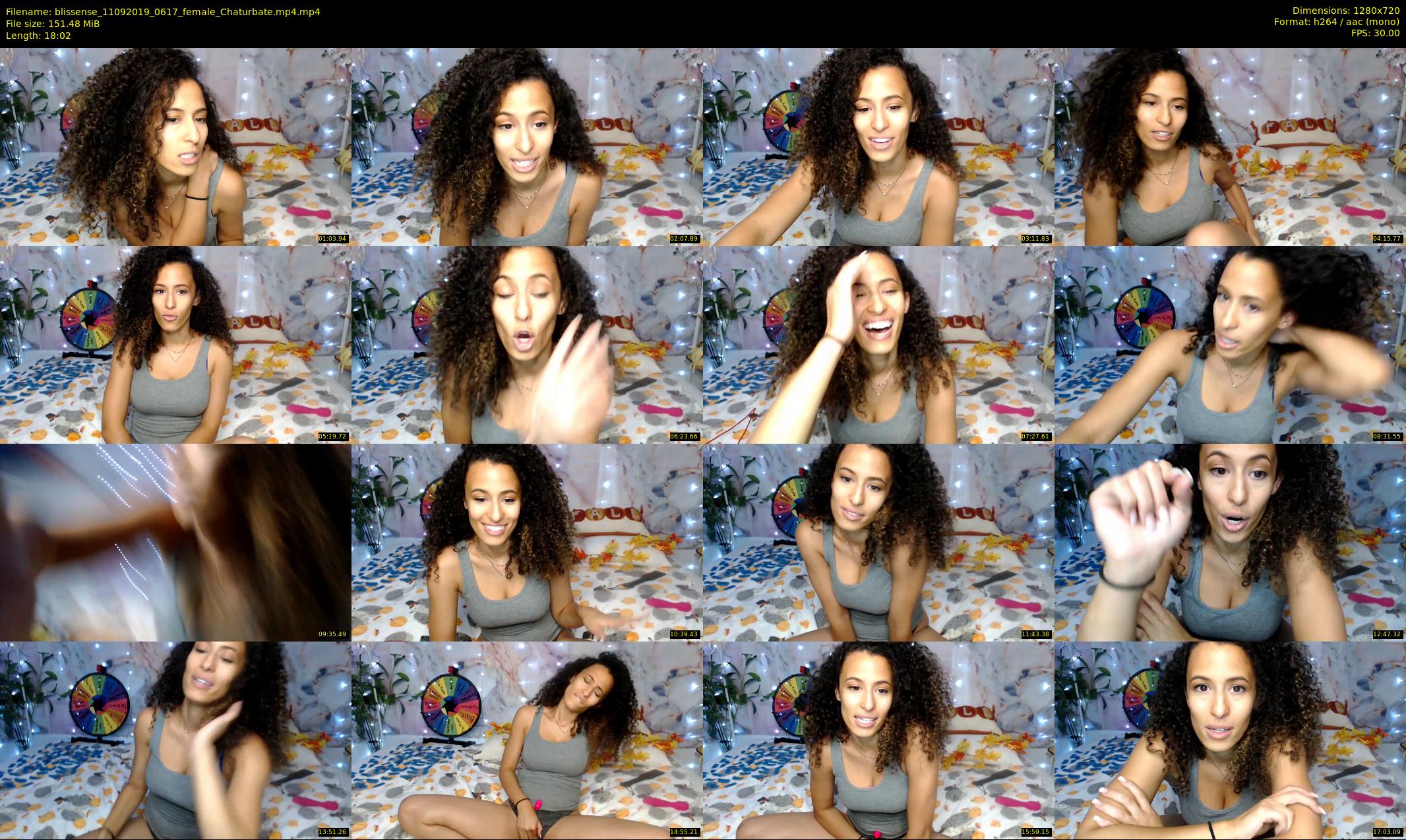 blissense — 19 minute Chaturbate female cam show recording, 720p, Sep 11, 2019
