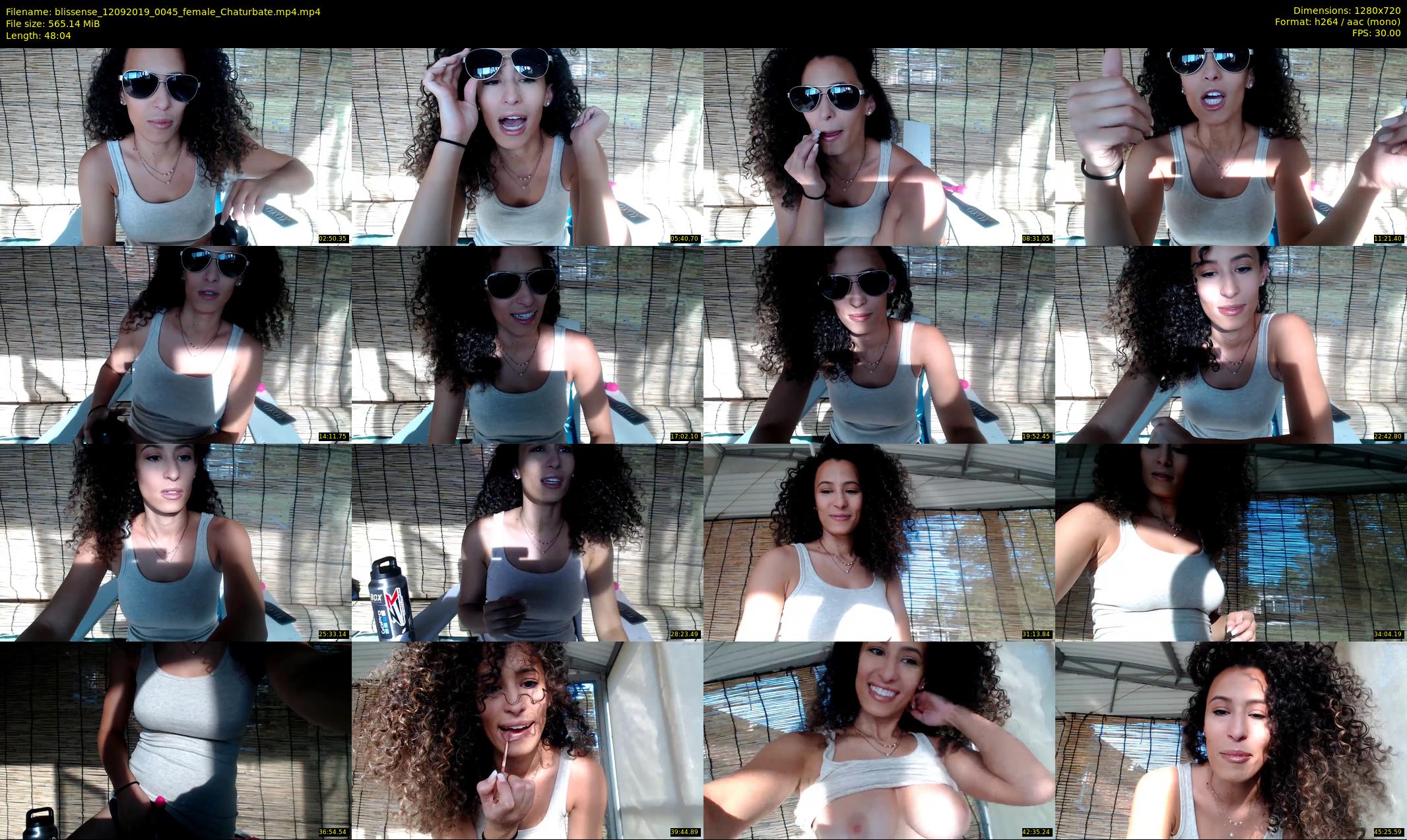 blissense — 49 minute Chaturbate female cam show recording, 720p, Sep 12, 2019