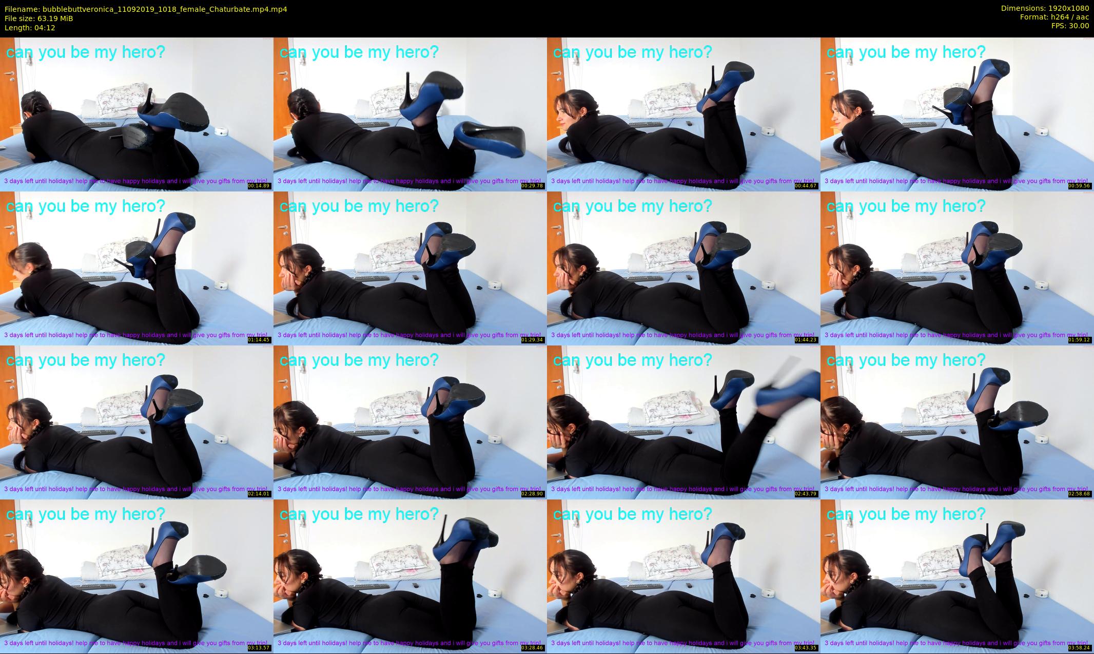 bubblebuttveronica — 5 minute Chaturbate female cam show recording, 1080p, Sep 11, 2019