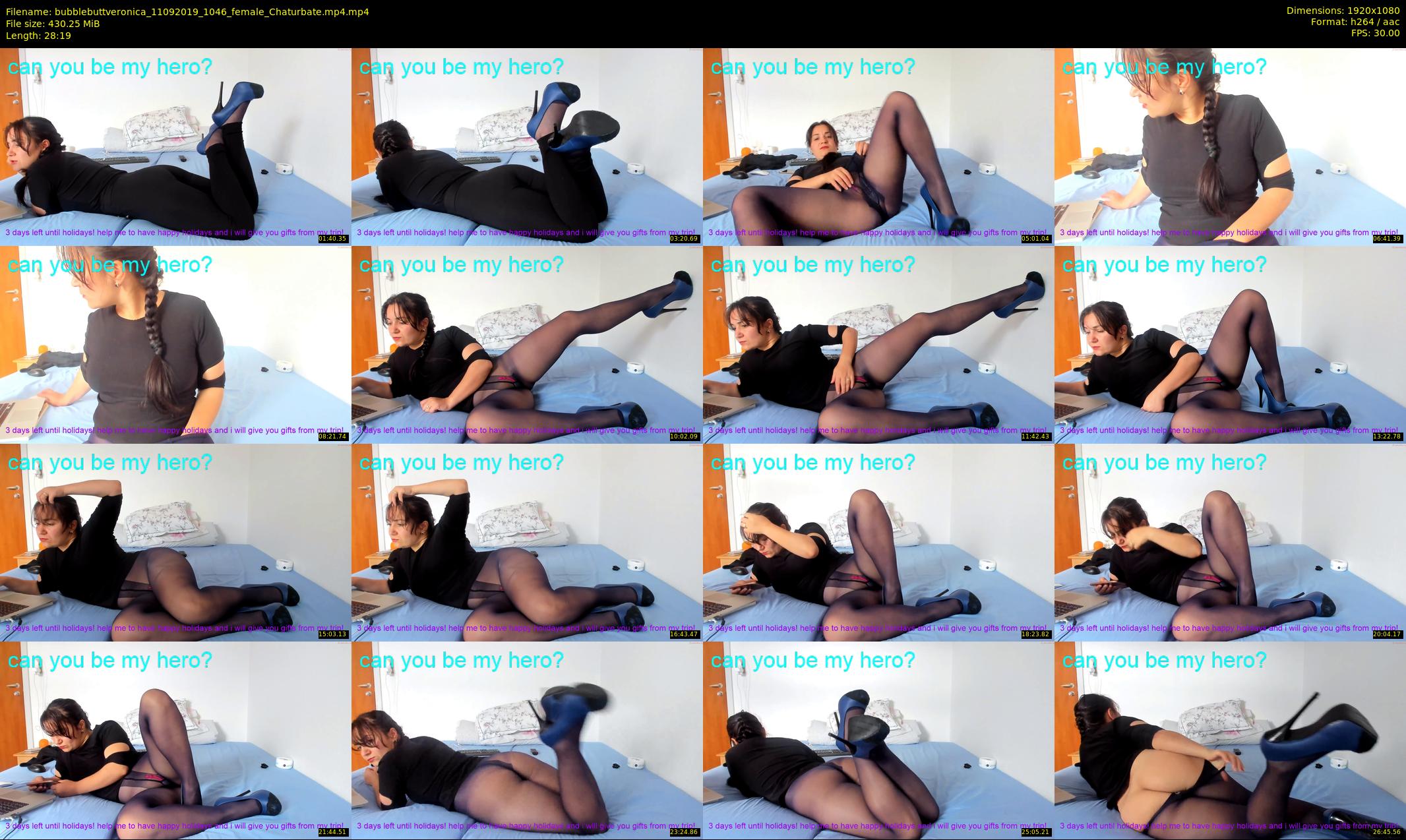 bubblebuttveronica — 29 minute Chaturbate female cam show recording, 1080p, Sep 11, 2019