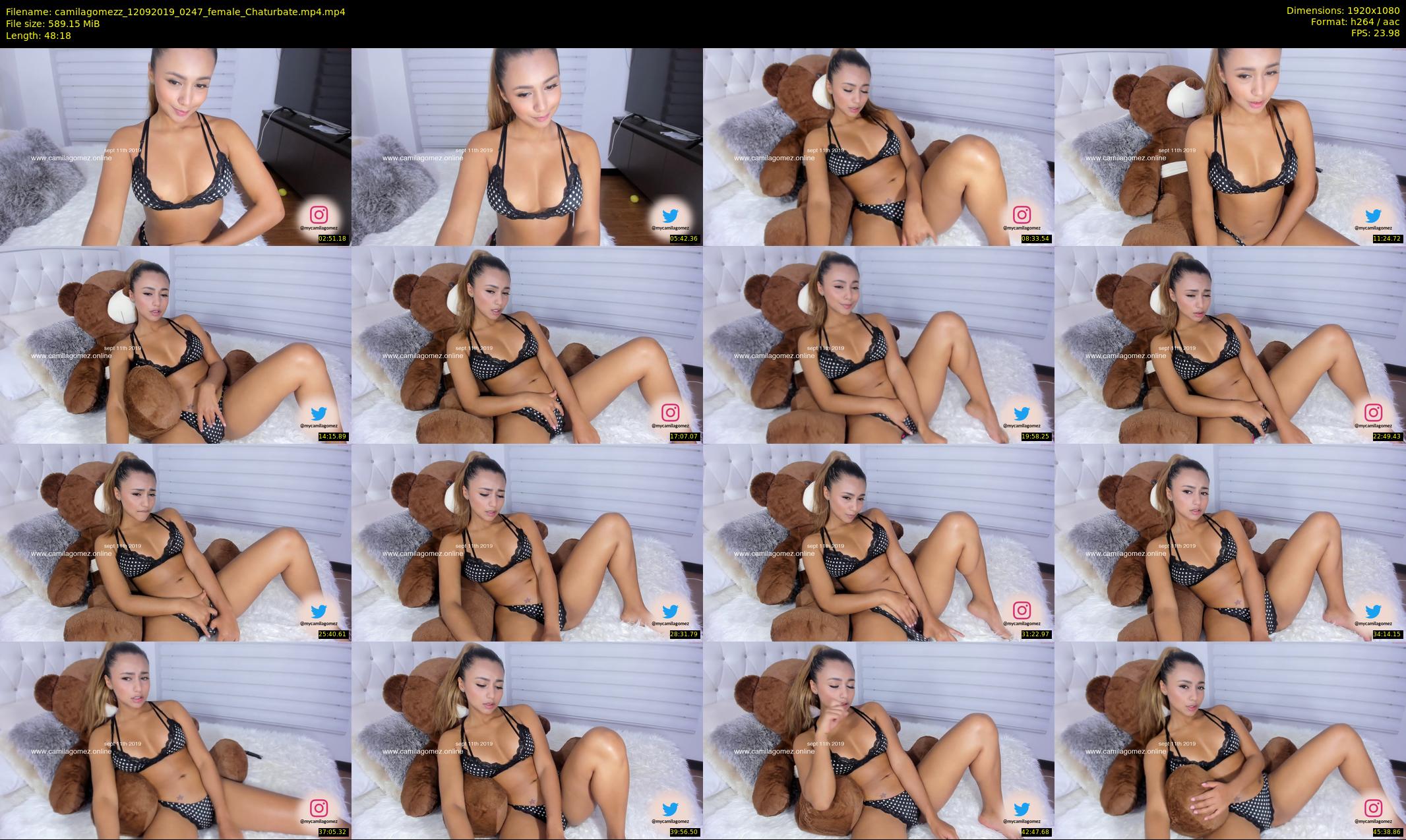 camilagomezz — 49 minute Chaturbate female cam show recording, 1080p, Sep 12, 2019