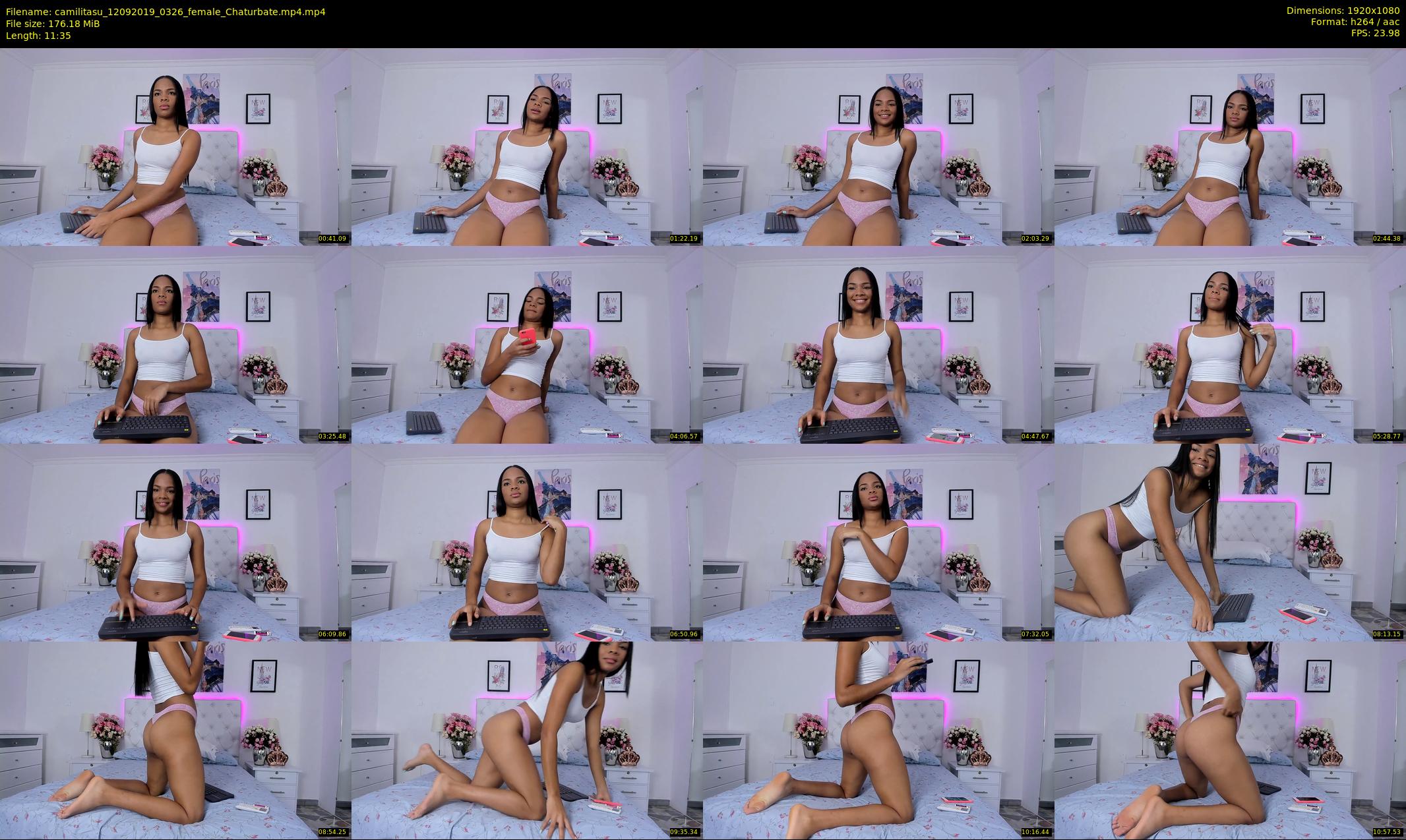 camilitasu — 12 minute Chaturbate female cam show recording, 1080p, Sep 12, 2019