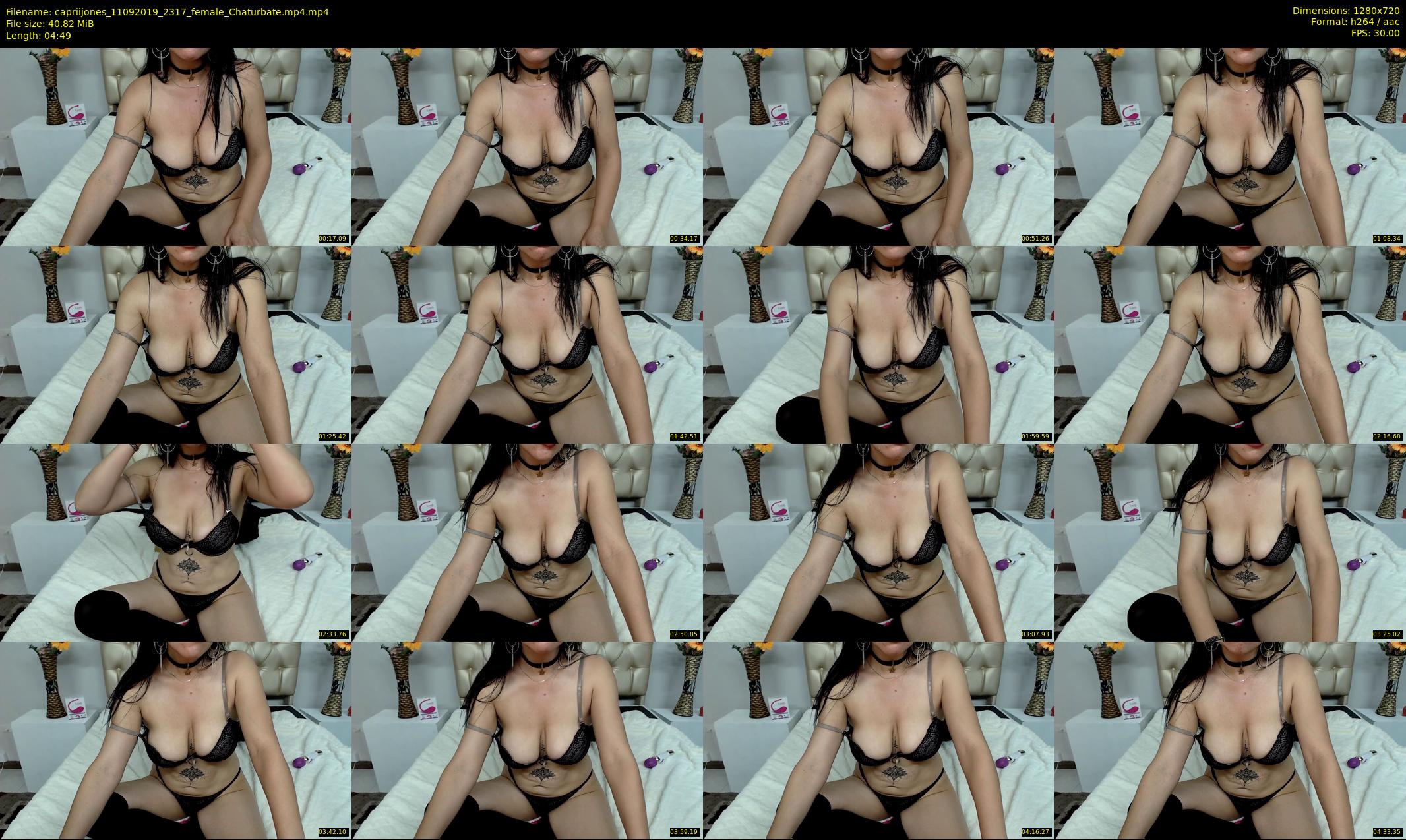 capriijones — 5 minute Chaturbate female cam show recording, 720p, Sep 11, 2019