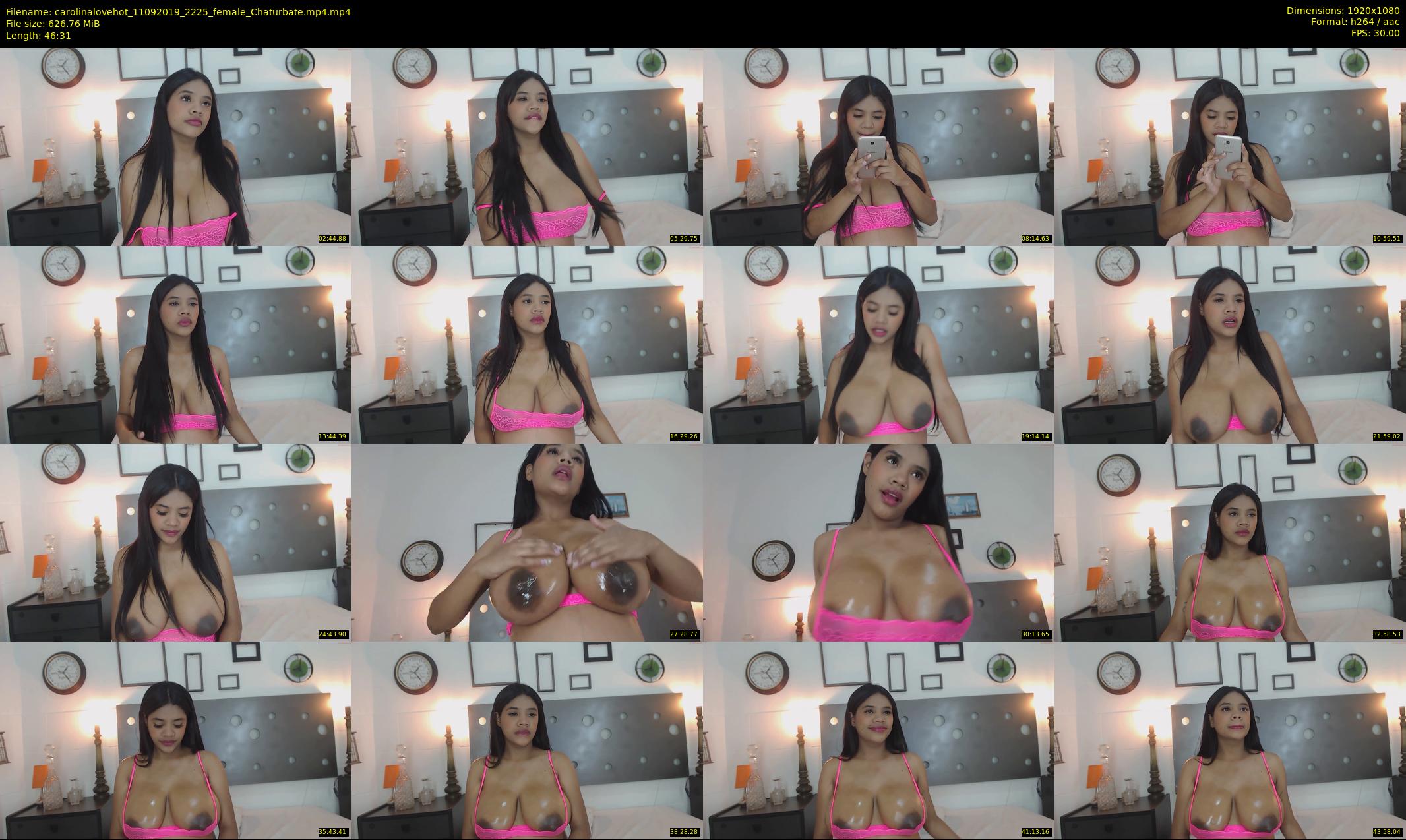 carolinalovehot — 47 minute Chaturbate female cam show recording, 1080p, Sep 11, 2019