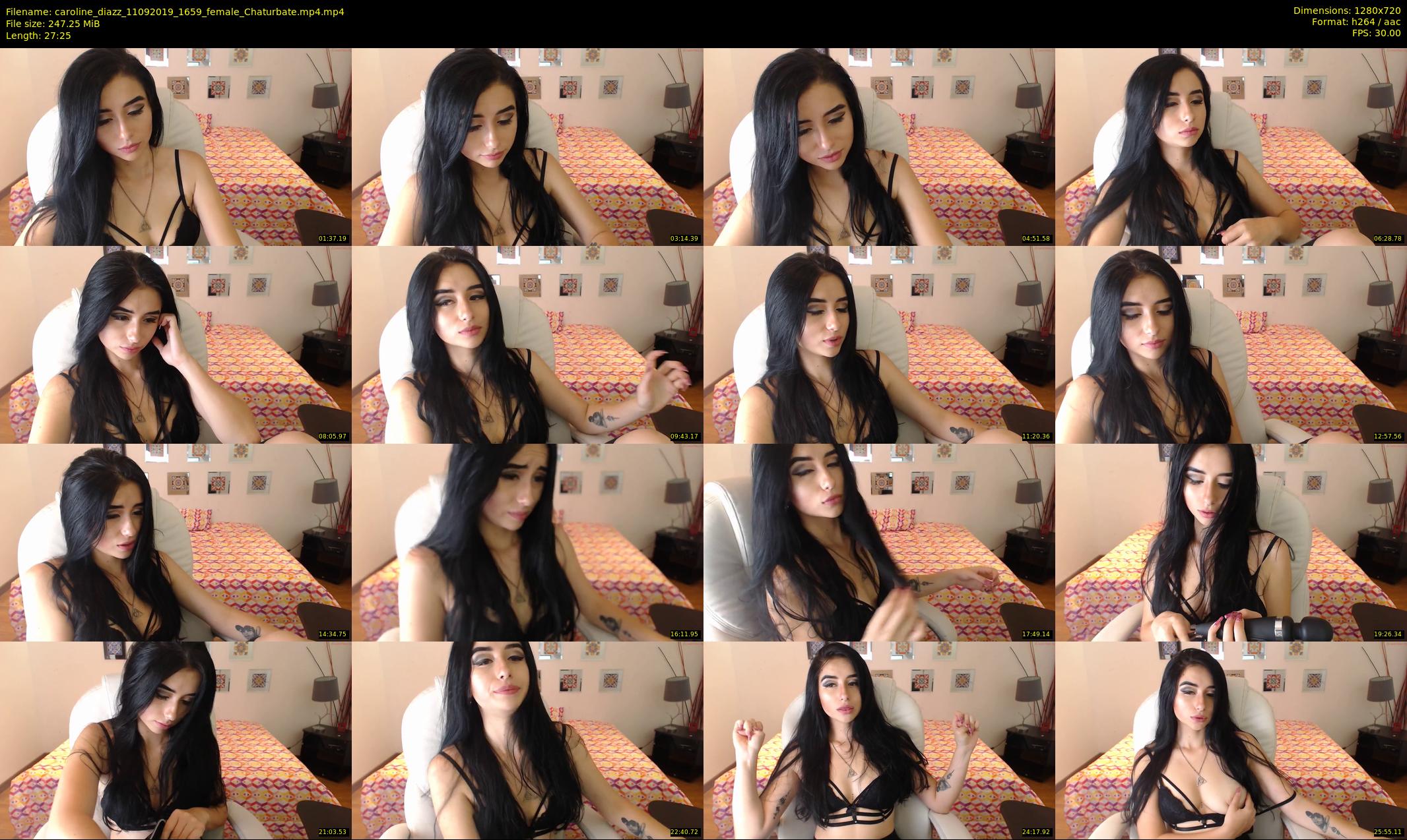 caroline_diazz — 28 minute Chaturbate female cam show recording, 720p, Sep 11, 2019