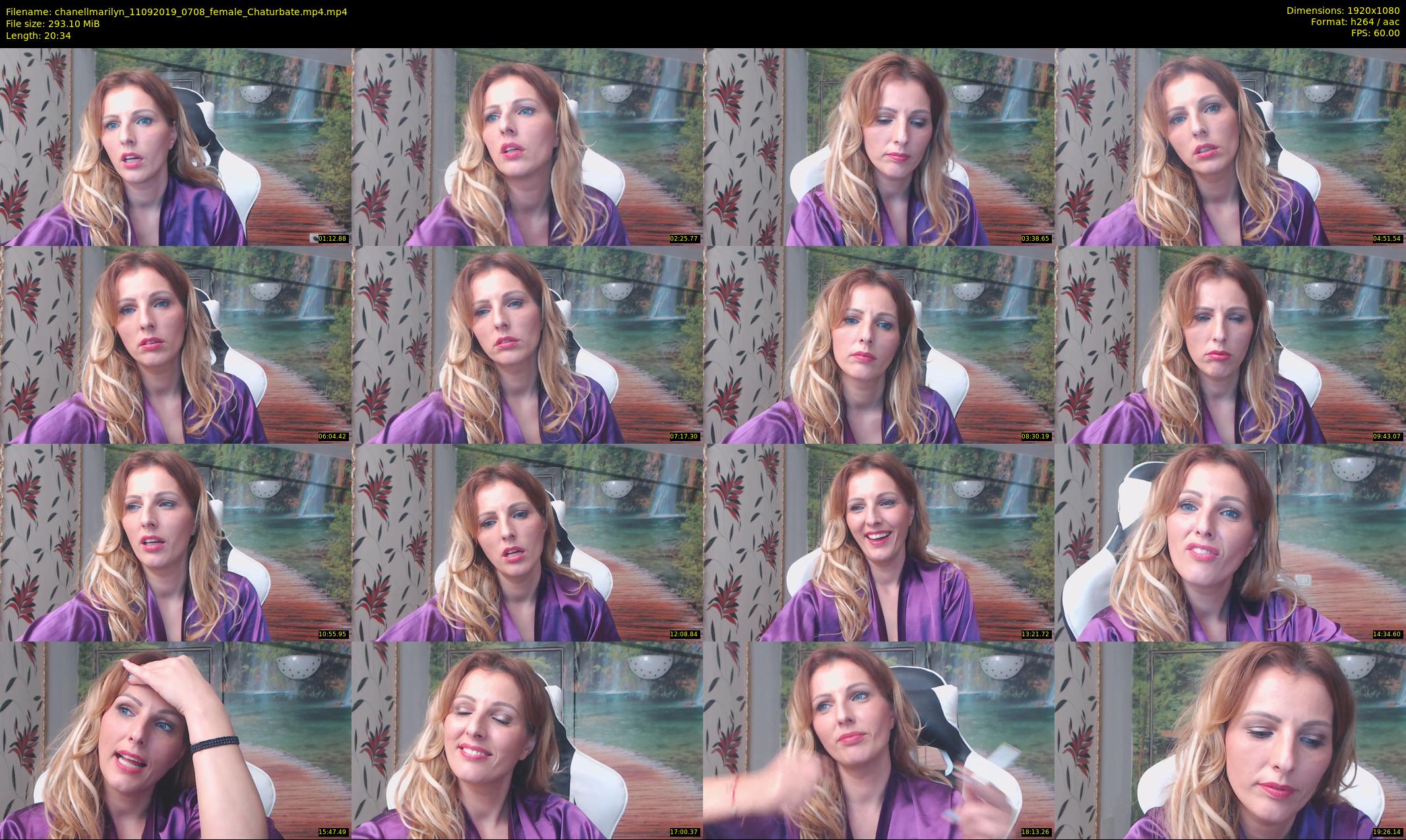 chanellmarilyn — 21 minute Chaturbate female cam show recording, 1080p, Sep 11, 2019