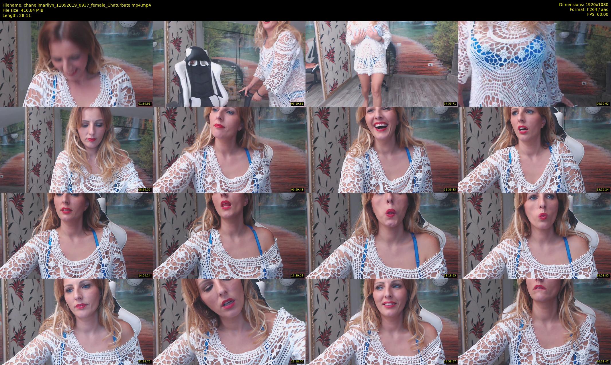 chanellmarilyn — 29 minute Chaturbate female cam show recording, 1080p, Sep 11, 2019