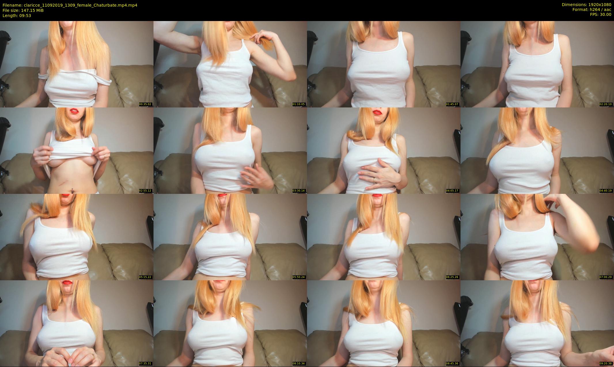 claricce — 10 minute Chaturbate female cam show recording, 1080p, Sep 11, 2019