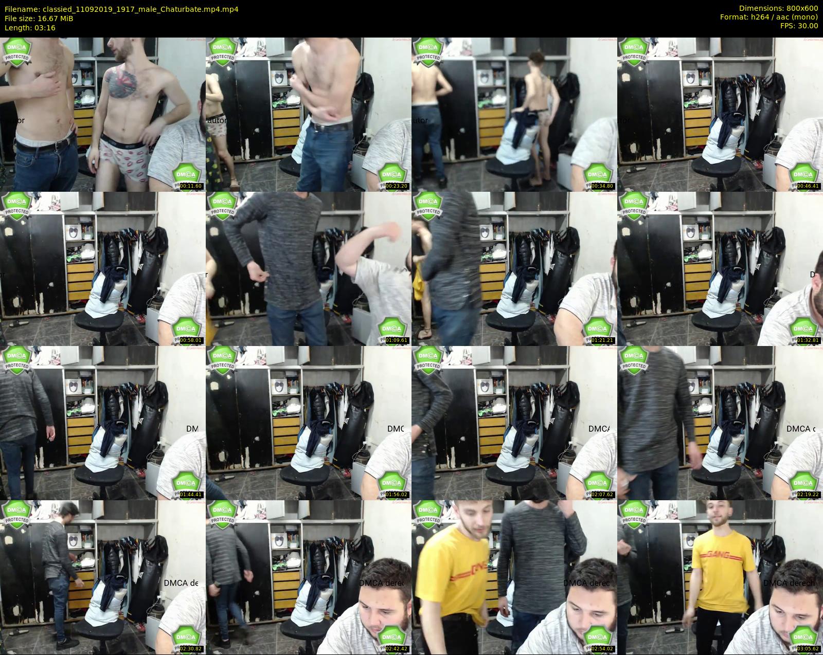 classied — 4 minute Chaturbate male cam show recording, 480p, Sep 11, 2019