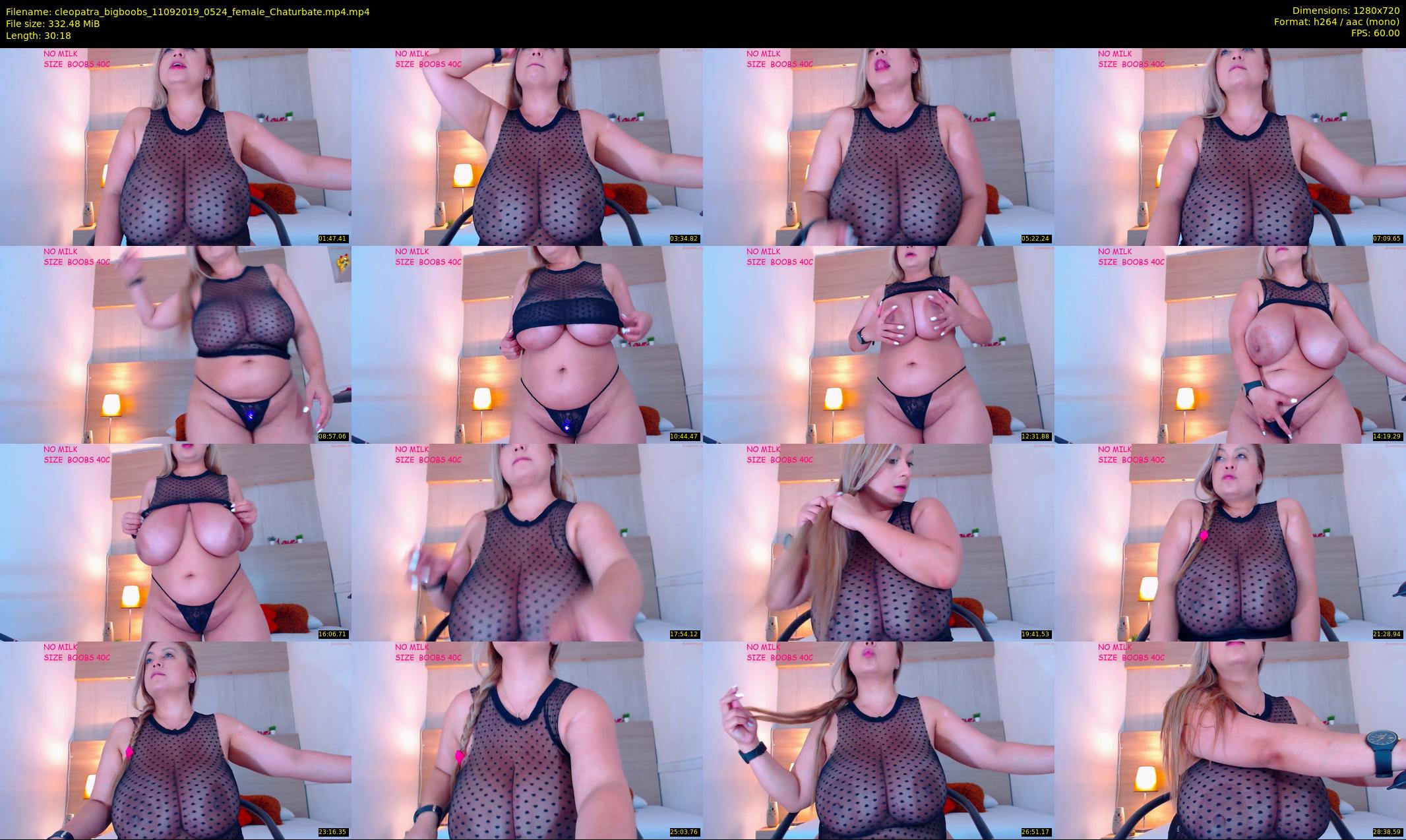 cleopatra_bigboobs — 31 minute Chaturbate female cam show recording, 720p, Sep 11, 2019