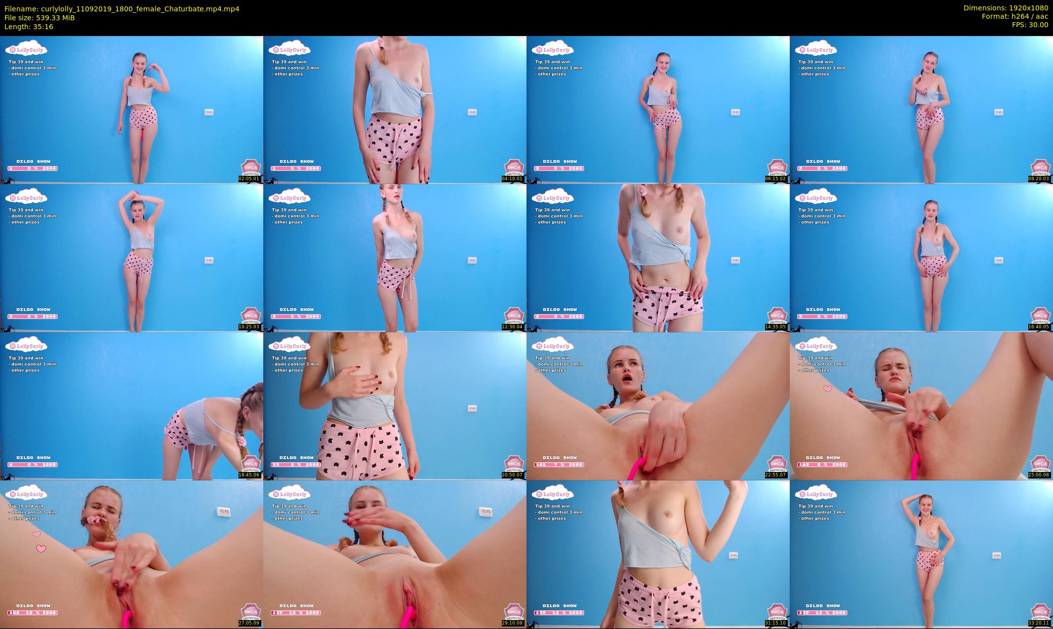 curlylolly — 36 minute Chaturbate female cam show recording, 1080p, Sep 11, 2019