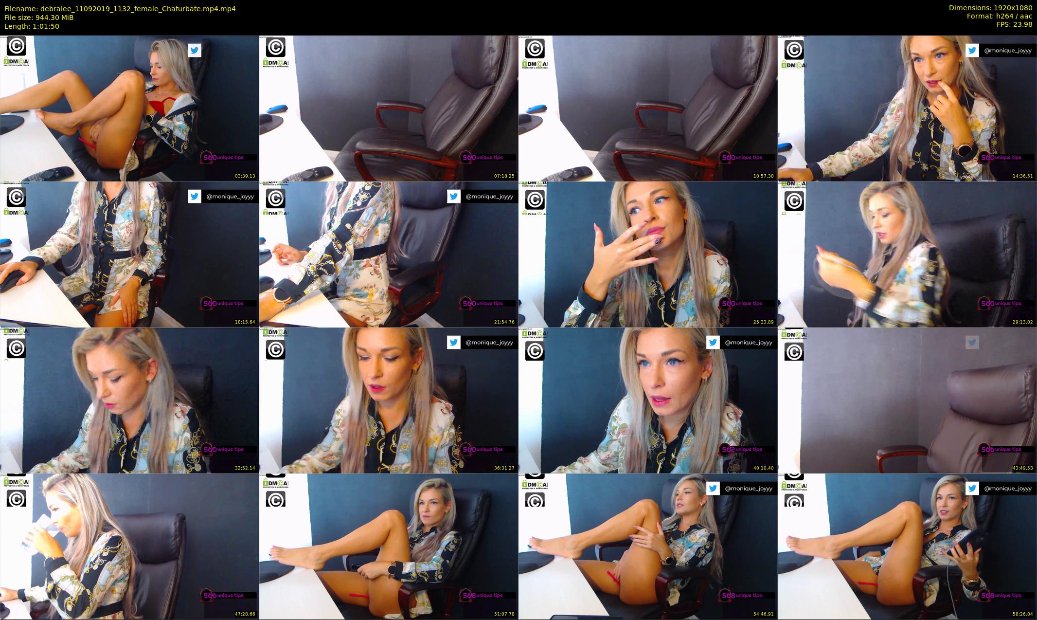 debralee — 62 minute Chaturbate female cam show recording, 1080p, Sep 11, 2019