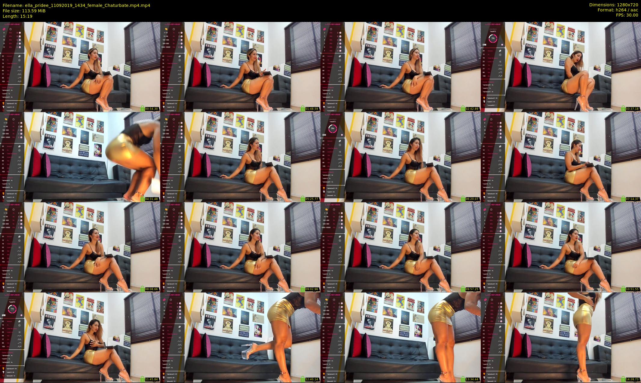 ella_pridee — 16 minute Chaturbate female cam show recording, 720p, Sep 11, 2019