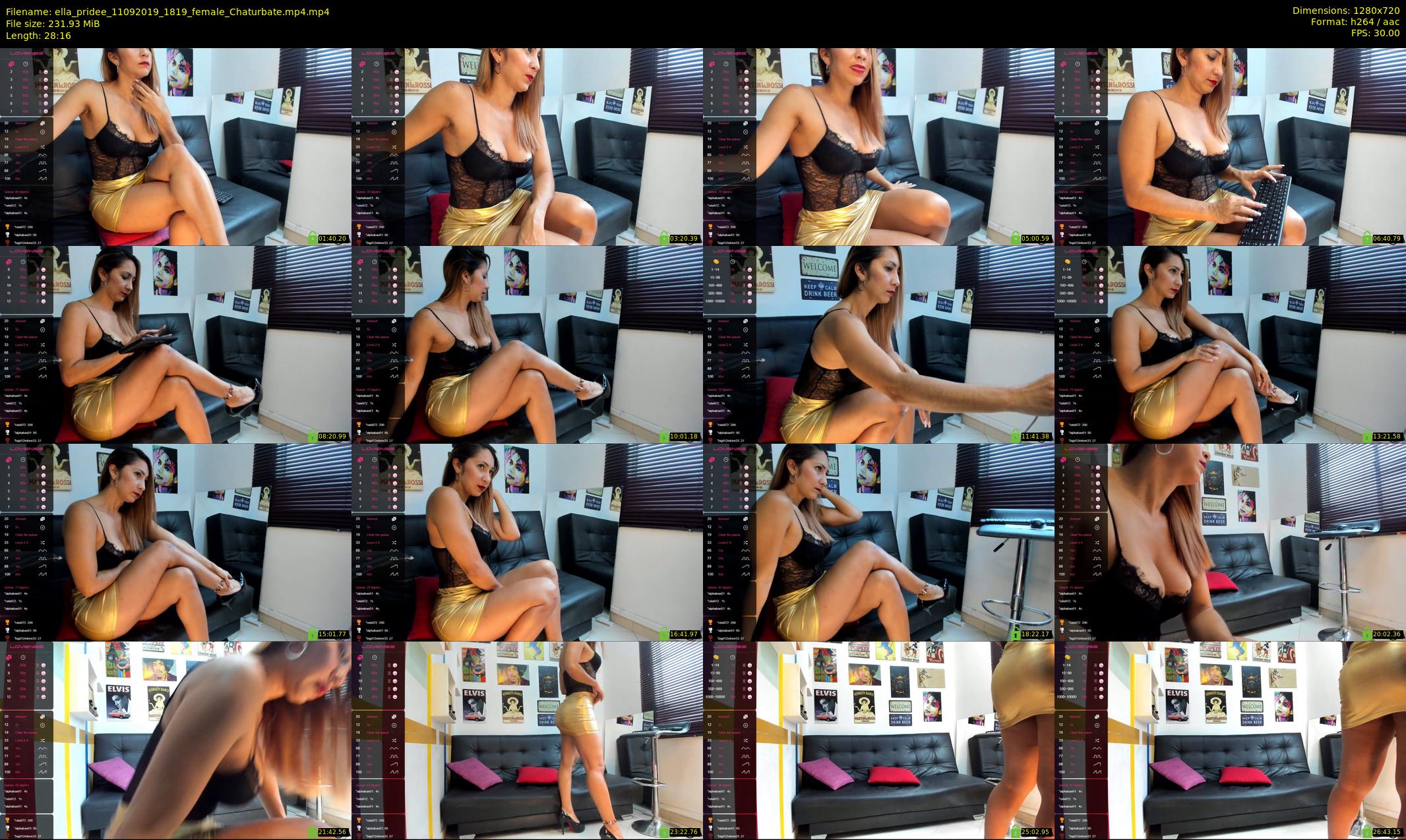 ella_pridee — 29 minute Chaturbate female cam show recording, 720p, Sep 11, 2019