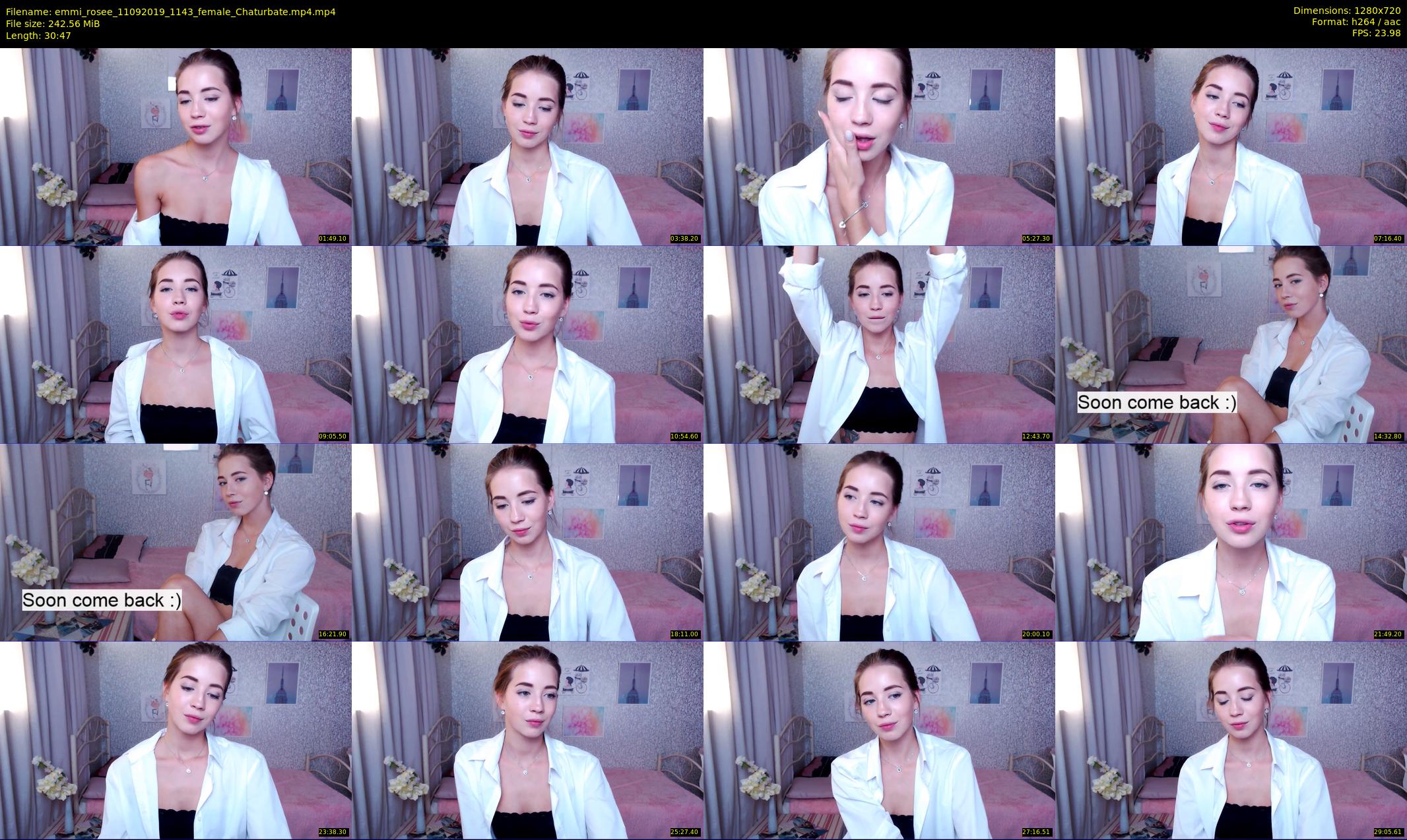 emmi_rosee — 31 minute Chaturbate female cam show recording, 720p, Sep 11, 2019