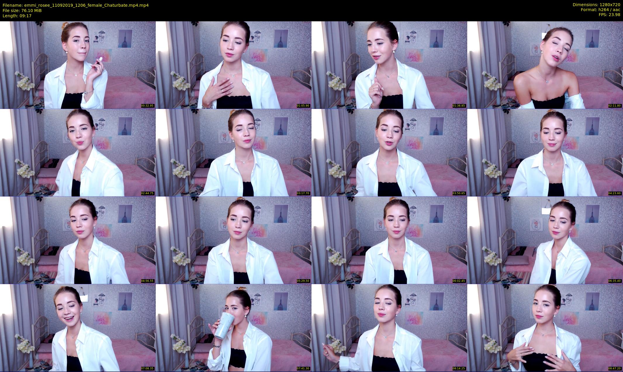 emmi_rosee — 10 minute Chaturbate female cam show recording, 720p, Sep 11, 2019