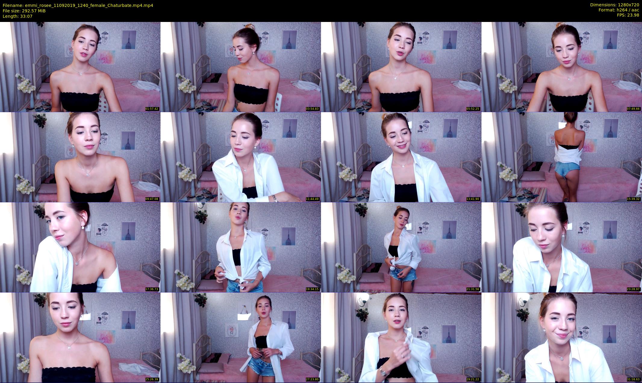 emmi_rosee — 34 minute Chaturbate female cam show recording, 720p, Sep 11, 2019