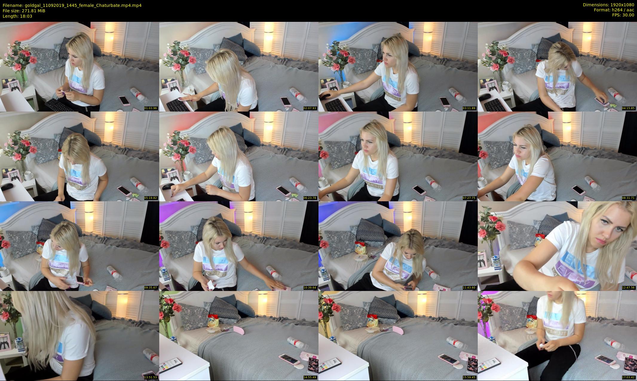 goldgal — 19 minute Chaturbate female cam show recording, 1080p, Sep 11, 2019