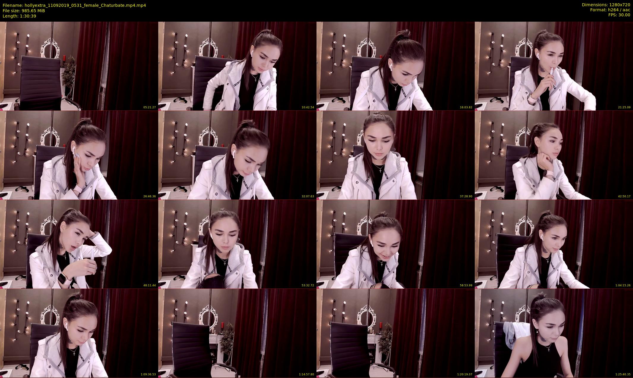 hollyextra — 91 minute Chaturbate female cam show recording, 720p, Sep 11, 2019