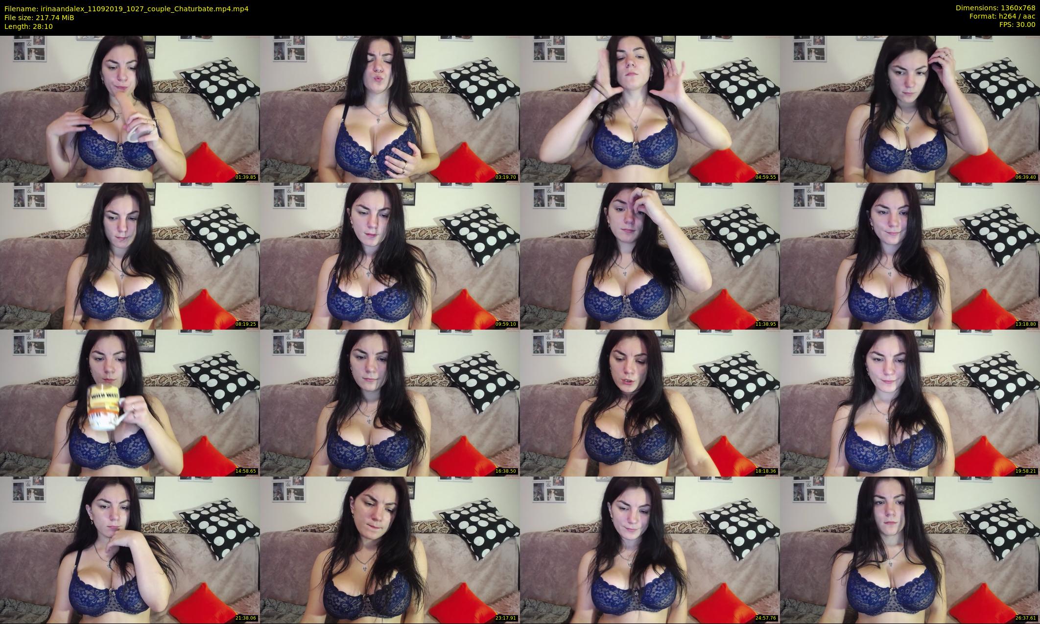 irinaandalex — 29 minute Chaturbate couple cam show recording, 720p, Sep 11, 2019