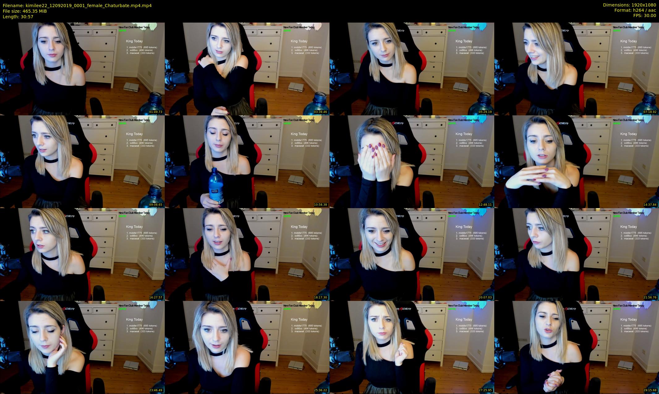kimilee22 — 31 minute Chaturbate female cam show recording, 1080p, Sep 12, 2019