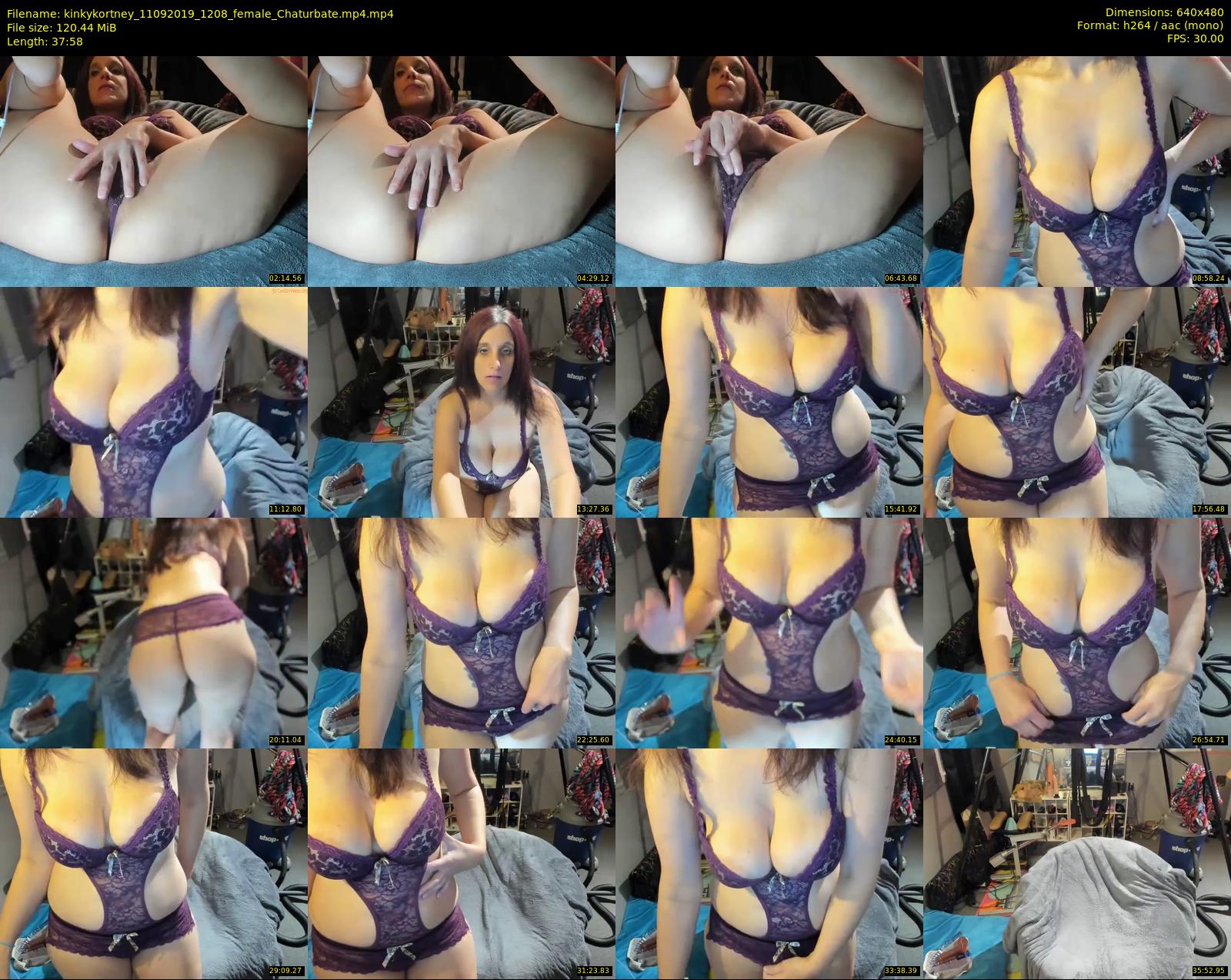 kinkykortney — 38 minute Chaturbate female cam show recording, 480p, Sep 11, 2019
