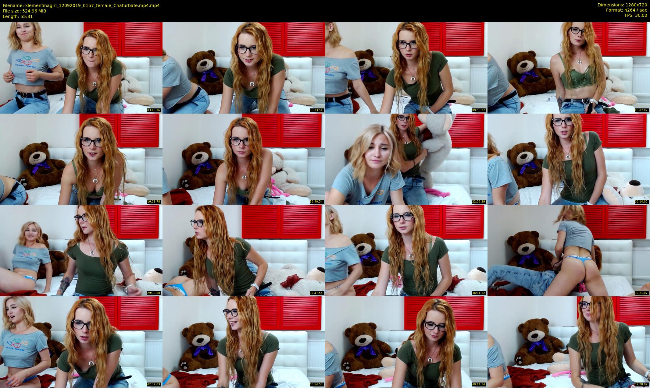 klementinagirl — 56 minute Chaturbate female cam show recording, 720p, Sep 12, 2019