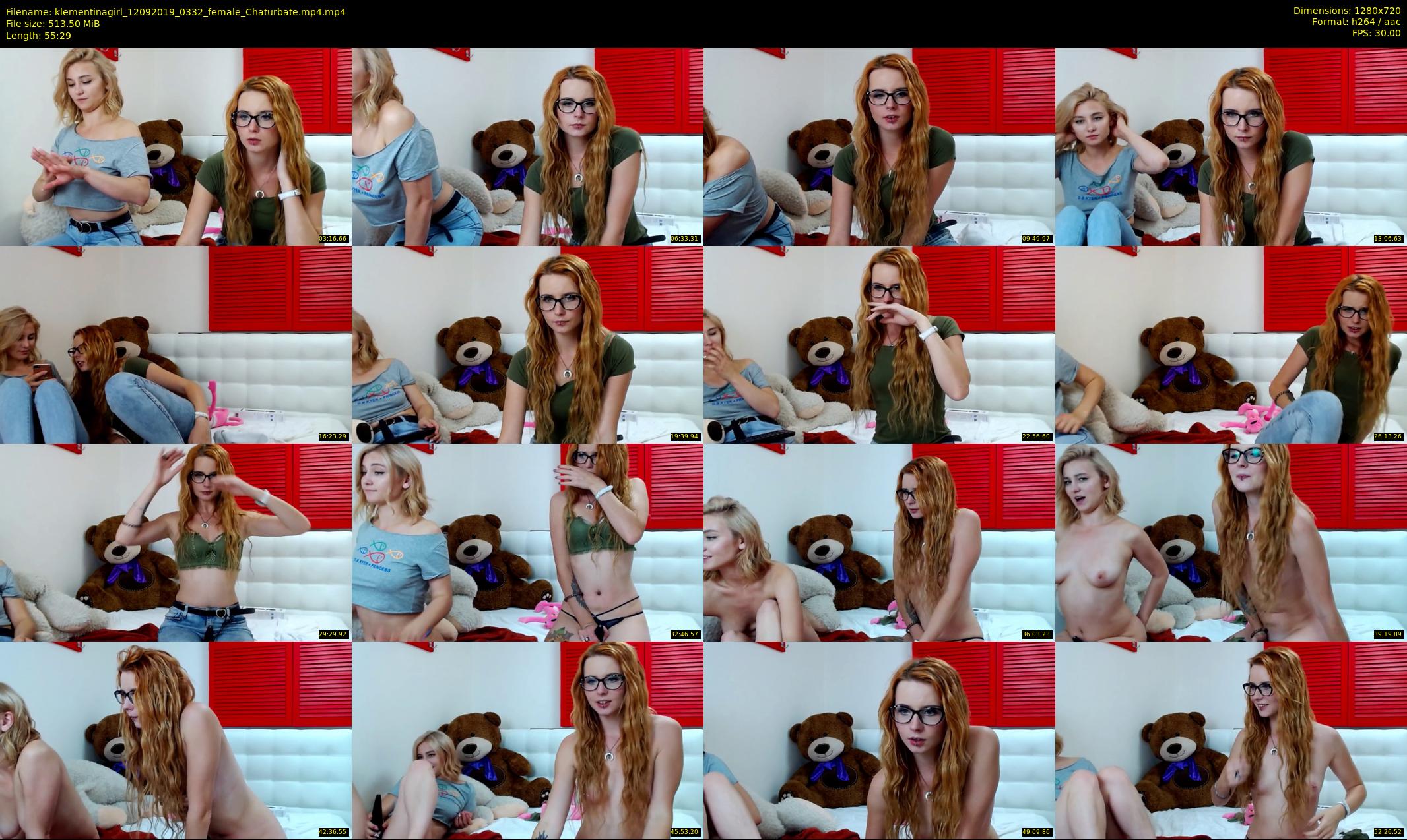 klementinagirl — 56 minute Chaturbate female cam show recording, 720p, Sep 12, 2019