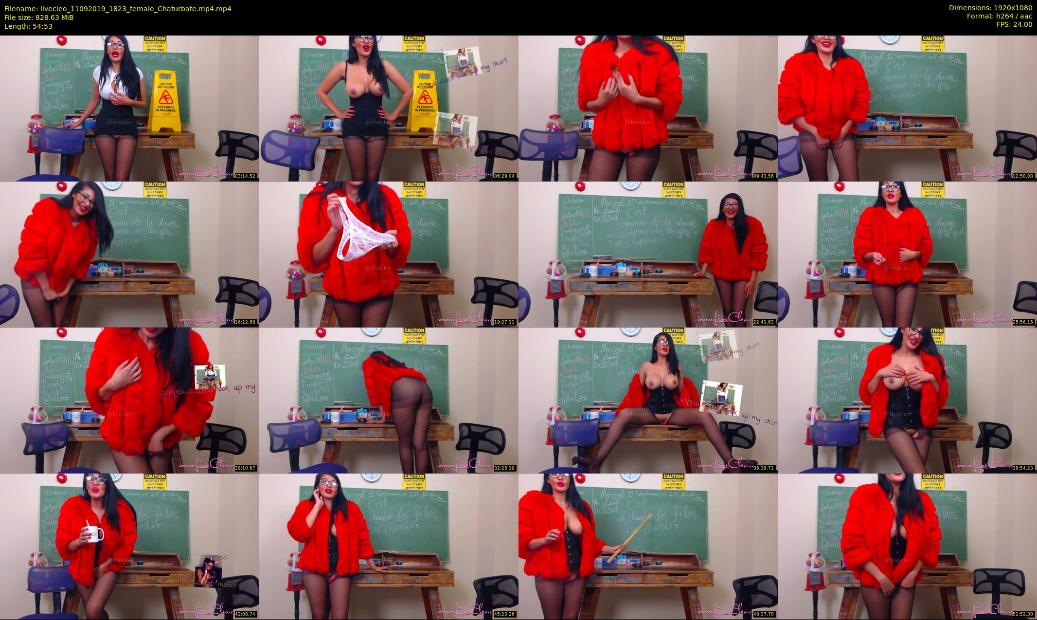 livecleo — 55 minute Chaturbate female cam show recording, 1080p, Sep 11, 2019