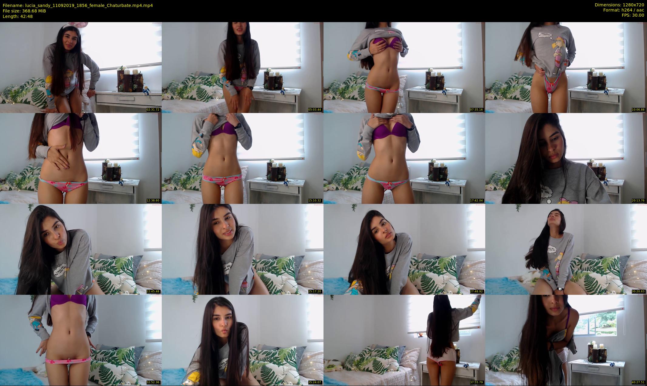 lucia_sandy — 43 minute Chaturbate female cam show recording, 720p, Sep 11, 2019