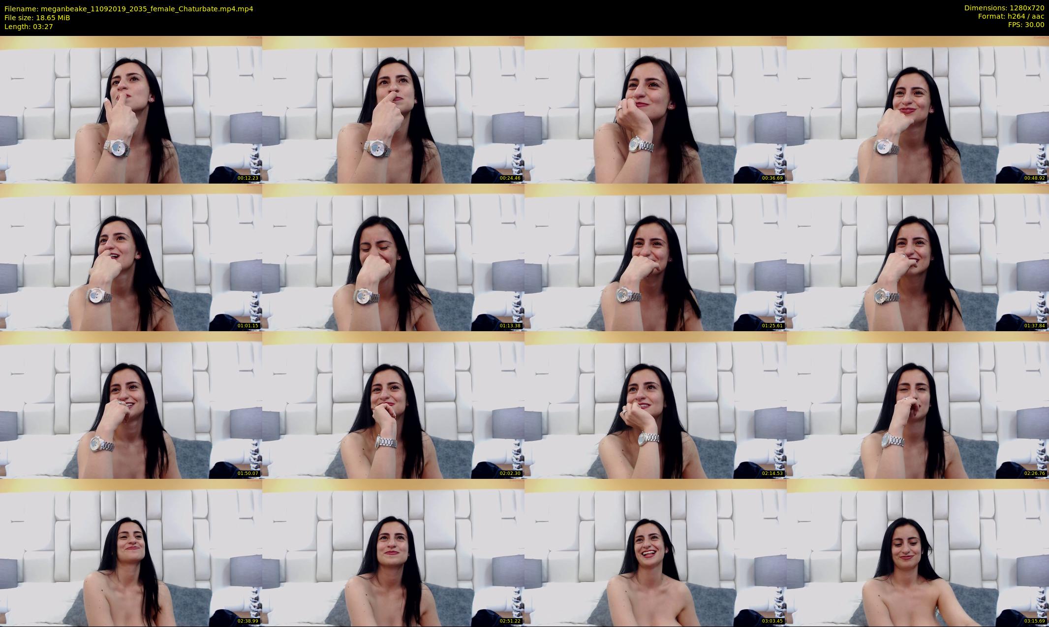 meganbeake — 4 minute Chaturbate female cam show recording, 720p, Sep 11, 2019