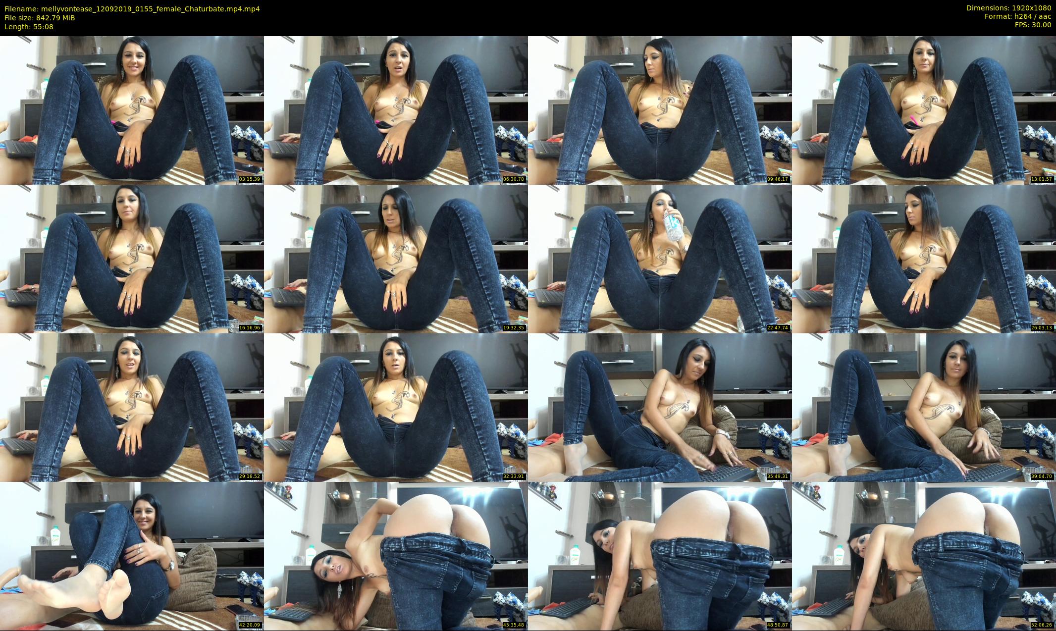 mellyvontease — 56 minute Chaturbate female cam show recording, 1080p, Sep 12, 2019