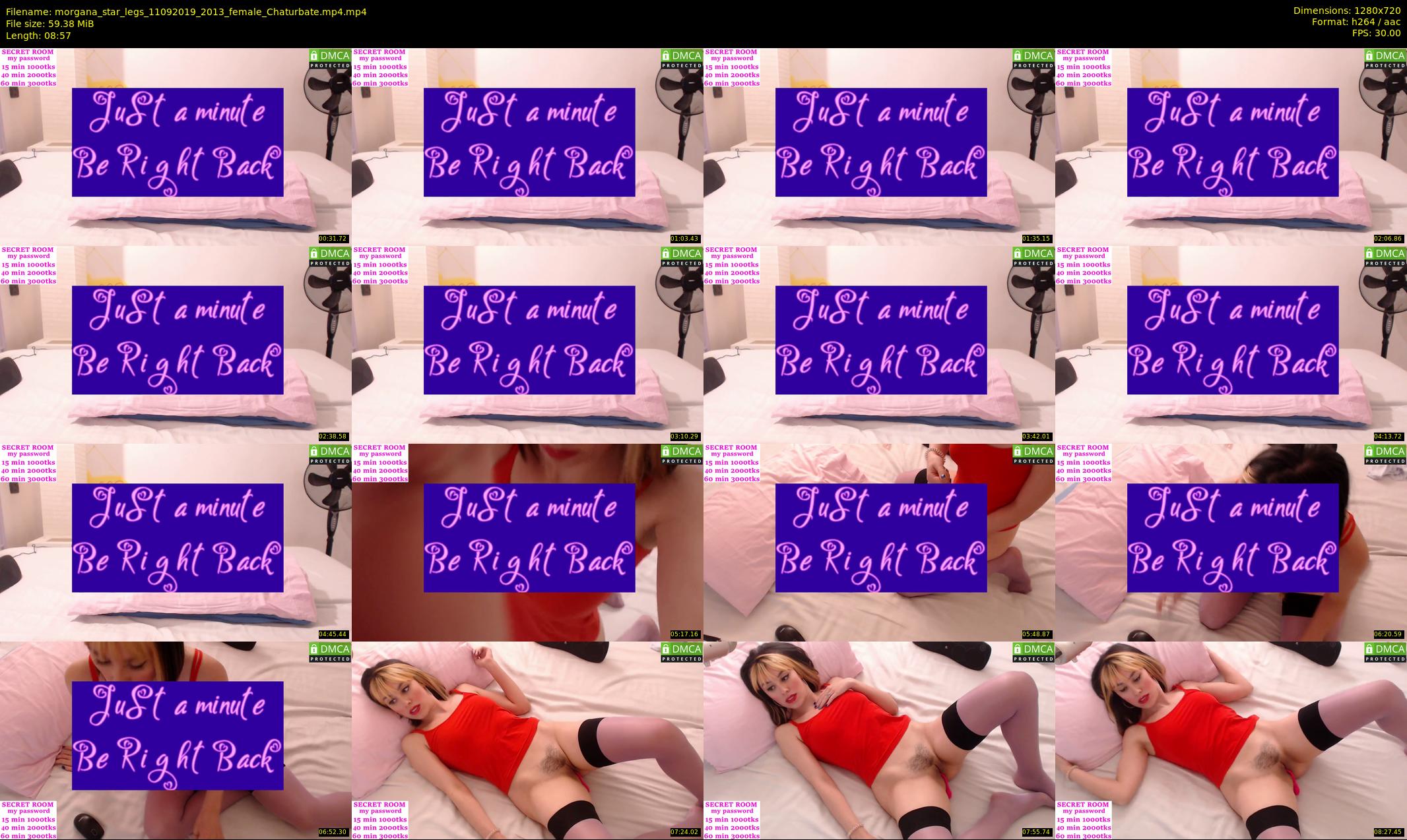 morgana_star_legs — 9 minute Chaturbate female cam show recording, 720p, Sep 11, 2019