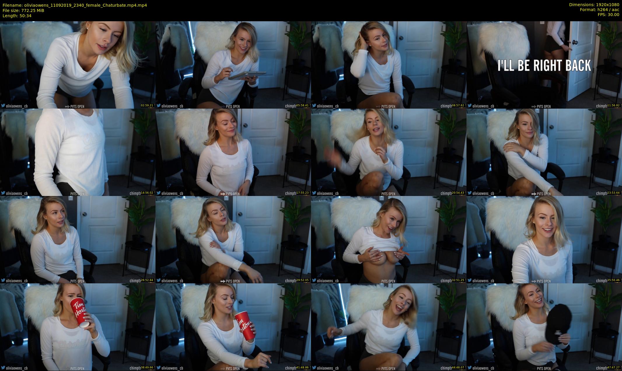 oliviaowens — 51 minute Chaturbate female cam show recording, 1080p, Sep 11, 2019