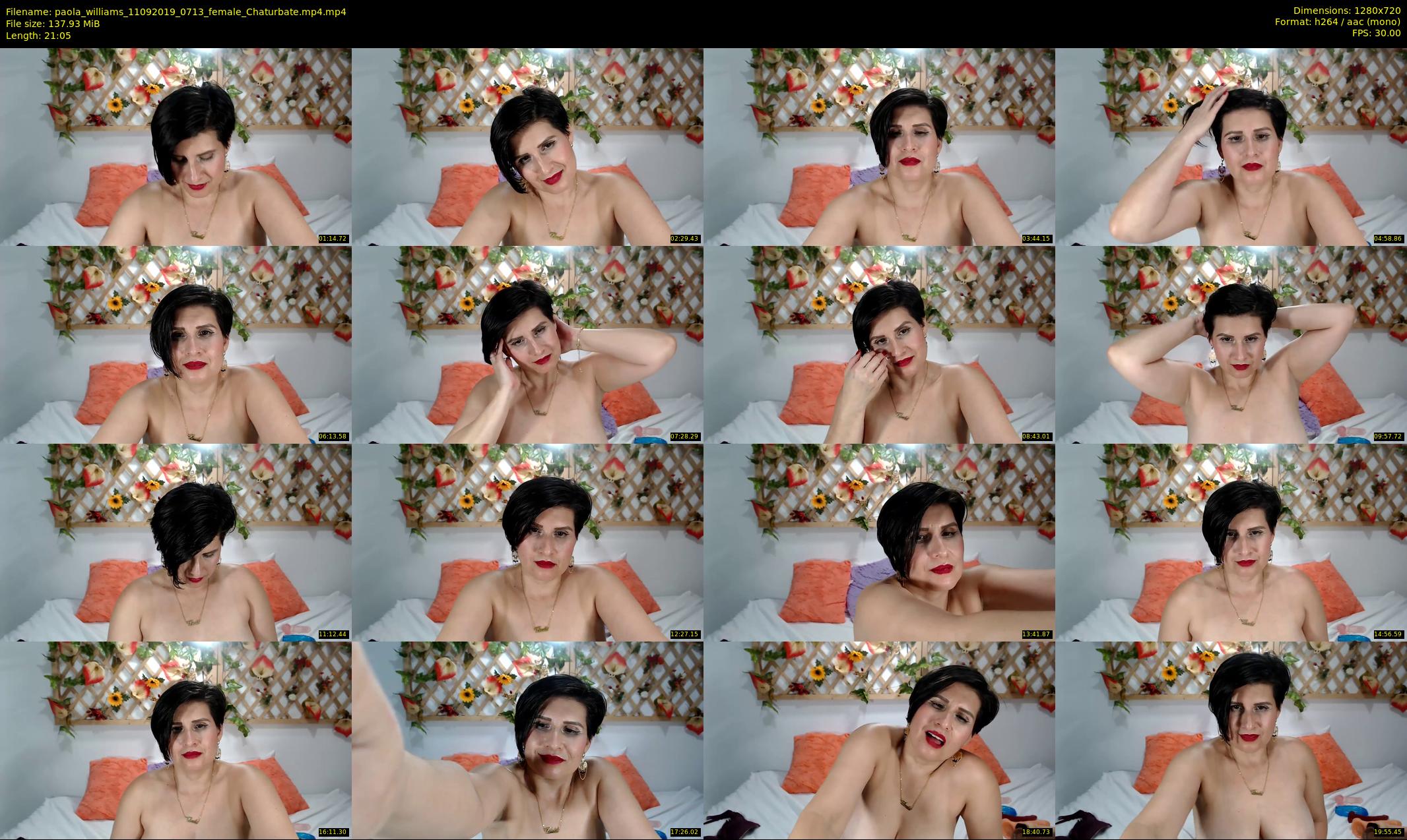 paola_williams — 22 minute Chaturbate female cam show recording, 720p, Sep 11, 2019