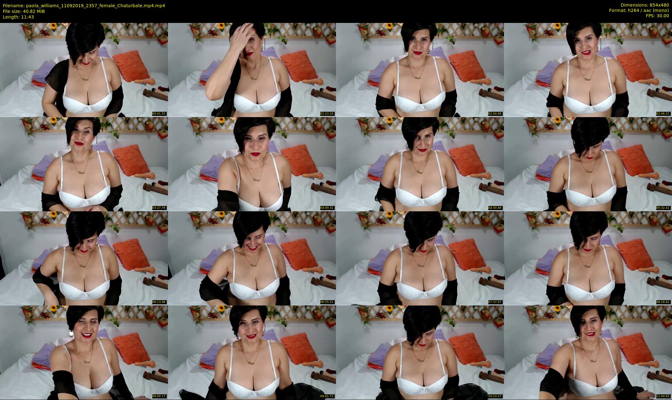paola_williams — 12 minute Chaturbate female cam show recording, 480p, Sep 11, 2019