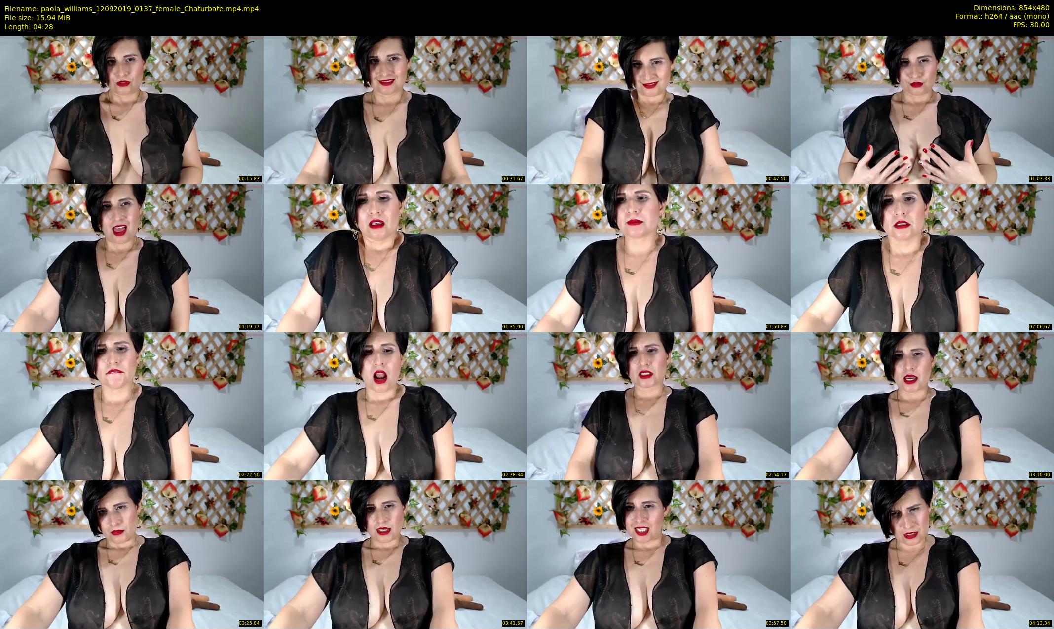 paola_williams — 5 minute Chaturbate female cam show recording, 480p, Sep 12, 2019