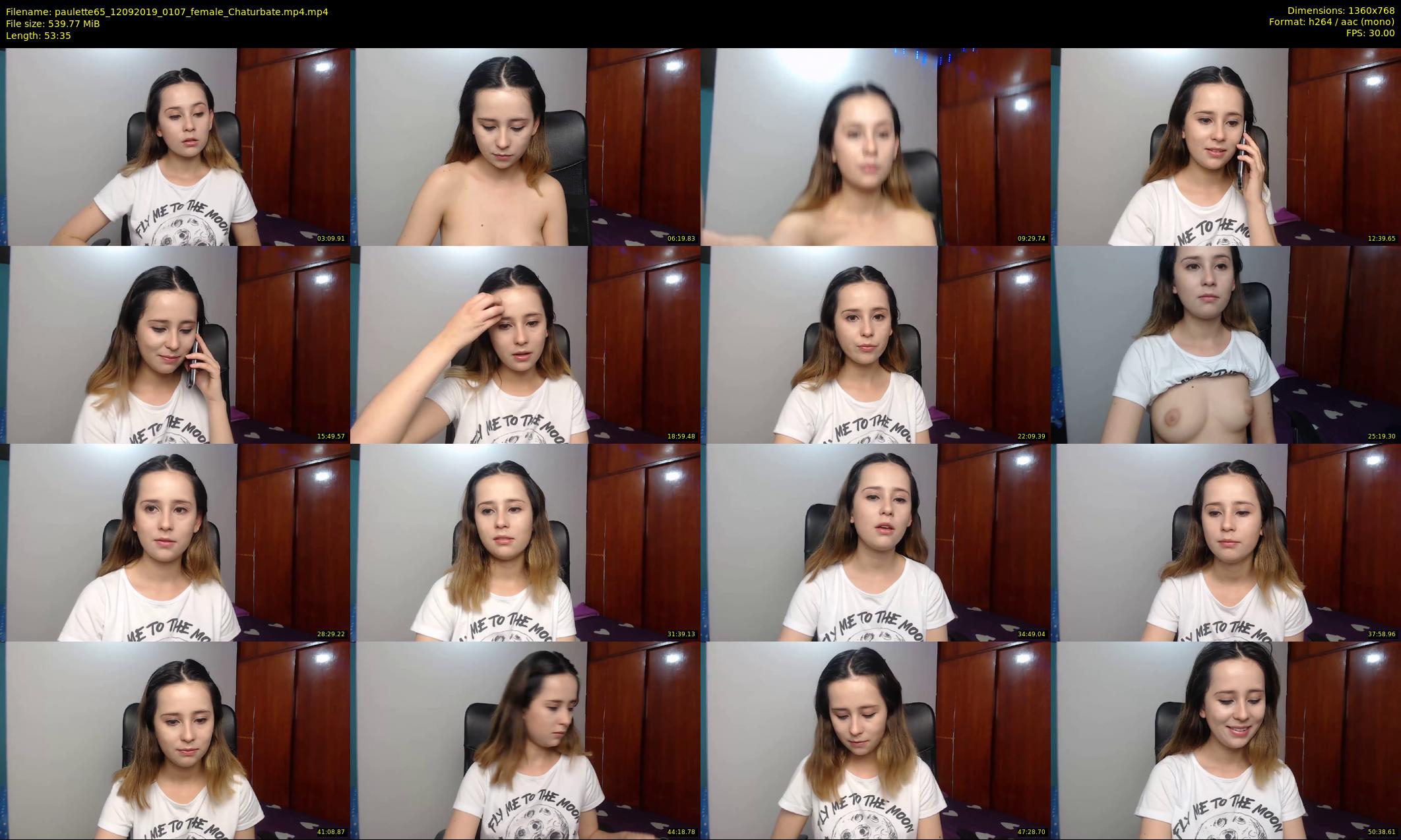 paulette65 — 54 minute Chaturbate female cam show recording, 720p, Sep 12, 2019