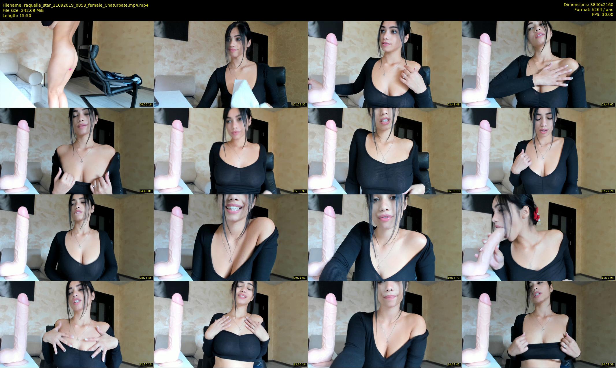 raquelle_star — 16 minute Chaturbate couple cam show recording, 4K, Sep 11, 2019