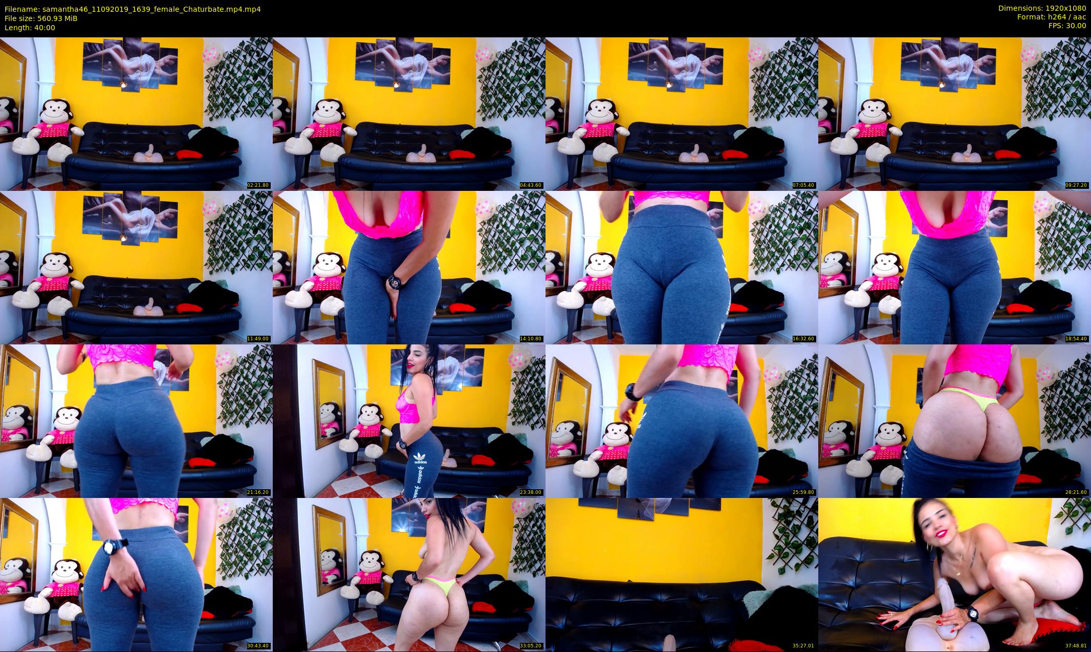 samantha46 — 40 minute Chaturbate female cam show recording, 1080p, Sep 11, 2019