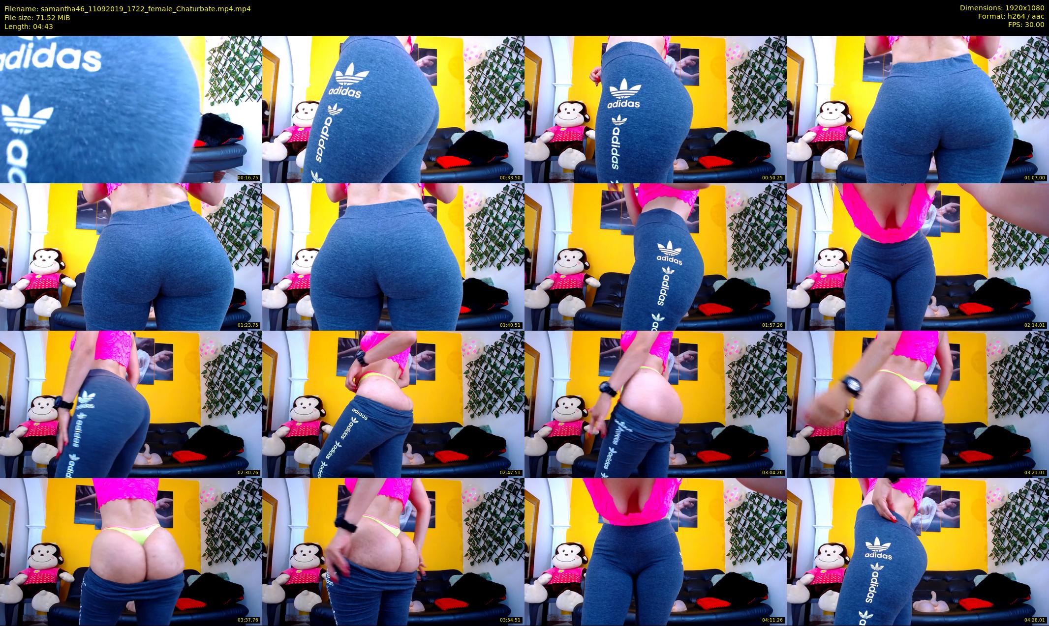 samantha46 — 5 minute Chaturbate female cam show recording, 1080p, Sep 11, 2019