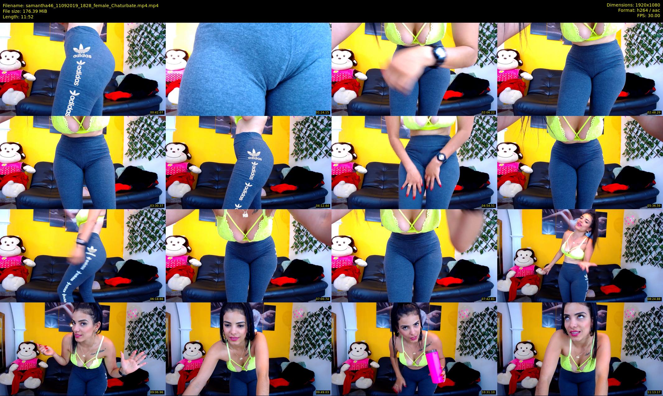 samantha46 — 12 minute Chaturbate female cam show recording, 1080p, Sep 11, 2019