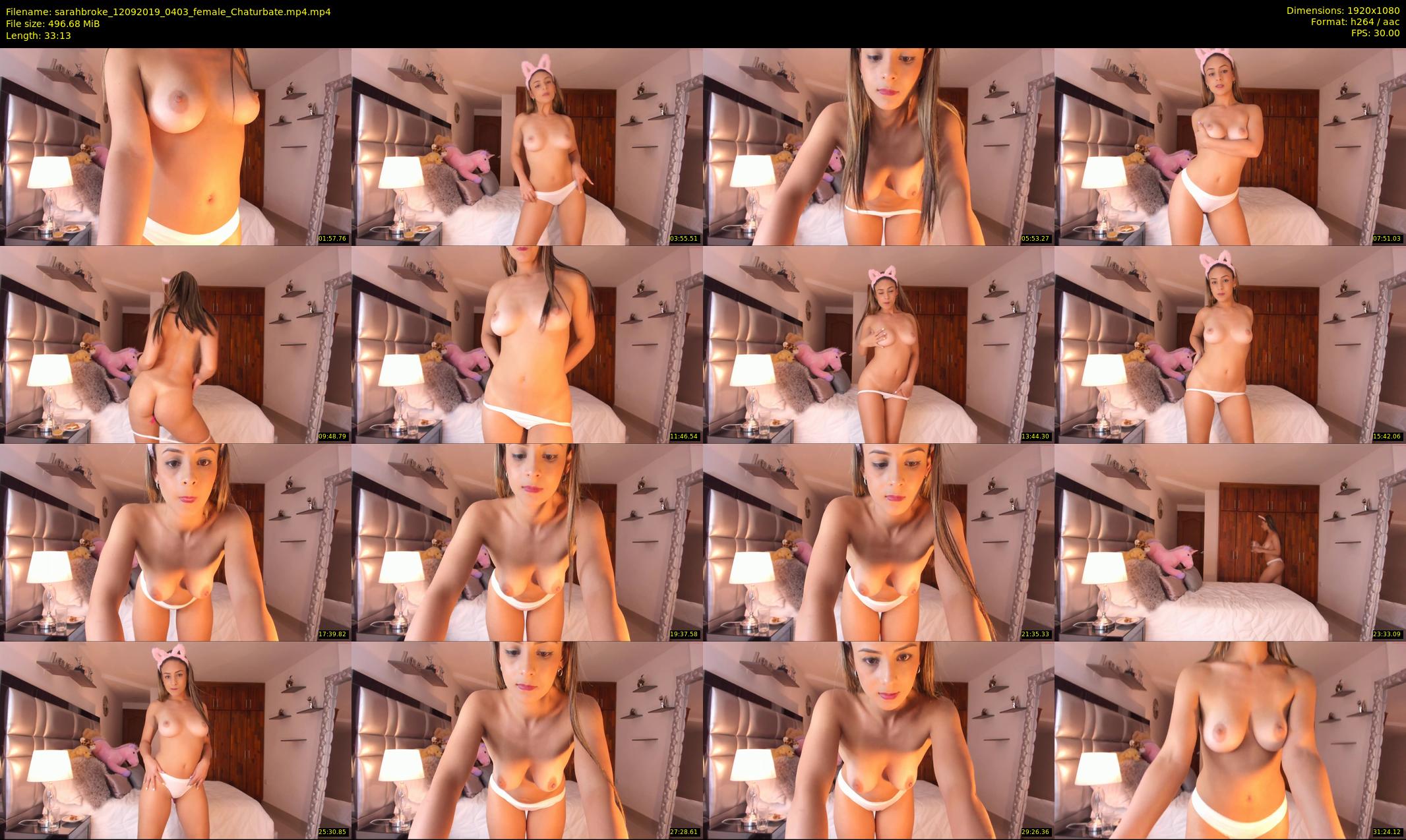 sarahbroke — 34 minute Chaturbate female cam show recording, 1080p, Sep 12, 2019